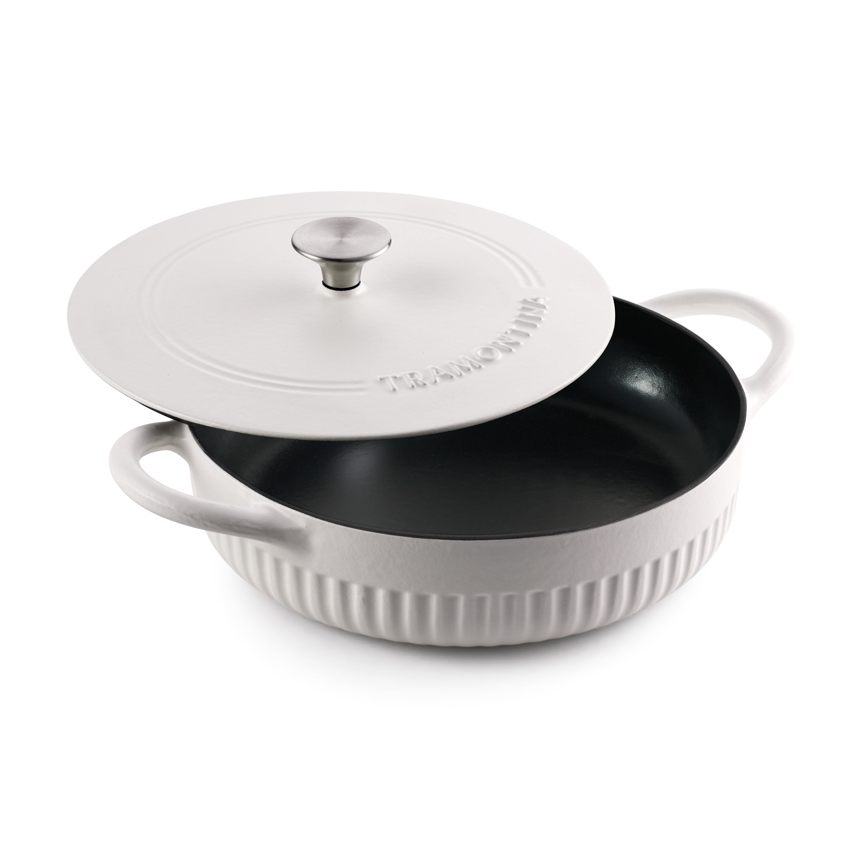 tramontina-mesa-3-5-quart-enameled-cast-iron-braiser-with-lid-no-seasoning-requi image 1