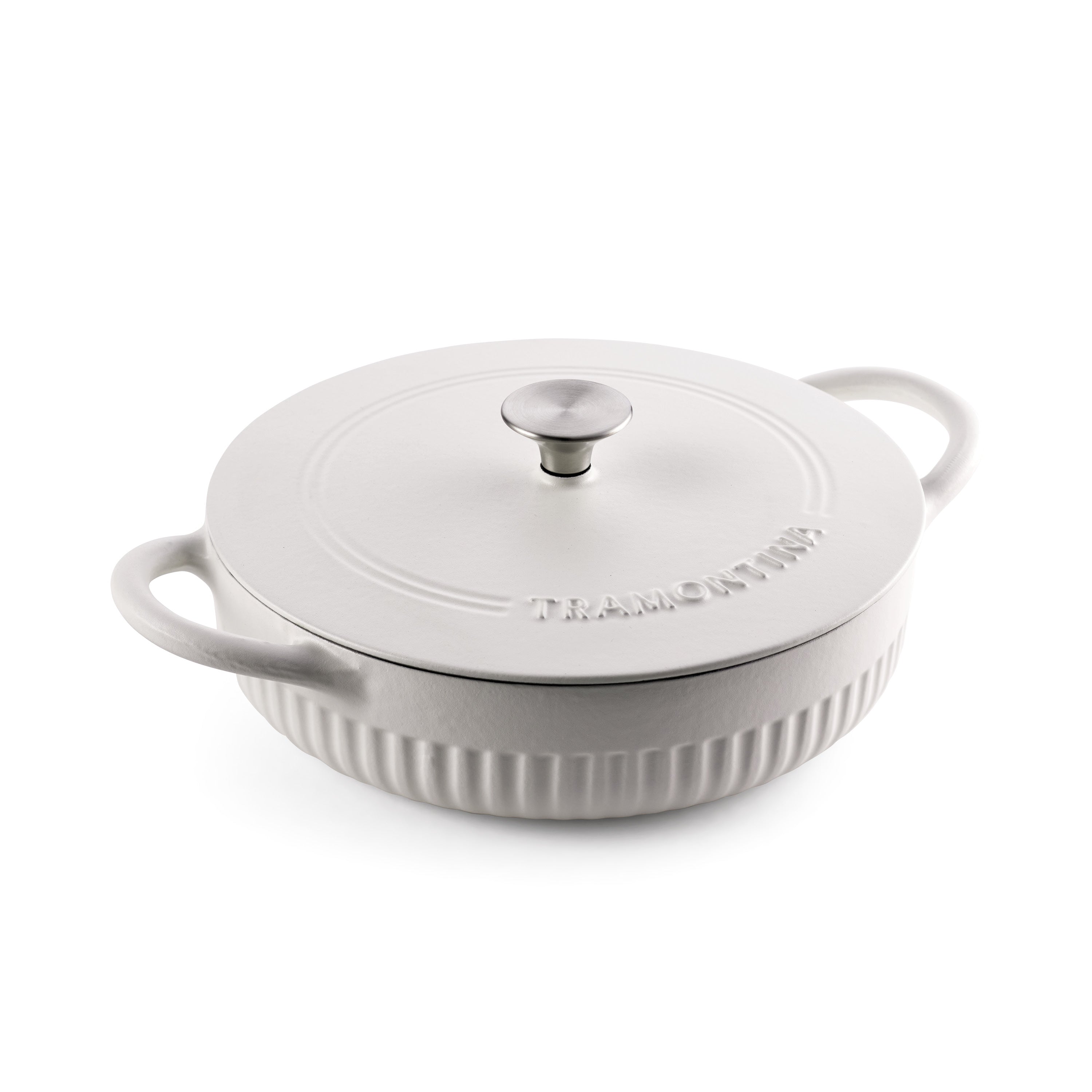 tramontina-mesa-3-5-quart-enameled-cast-iron-braiser-with-lid-no-seasoning-requi image 2