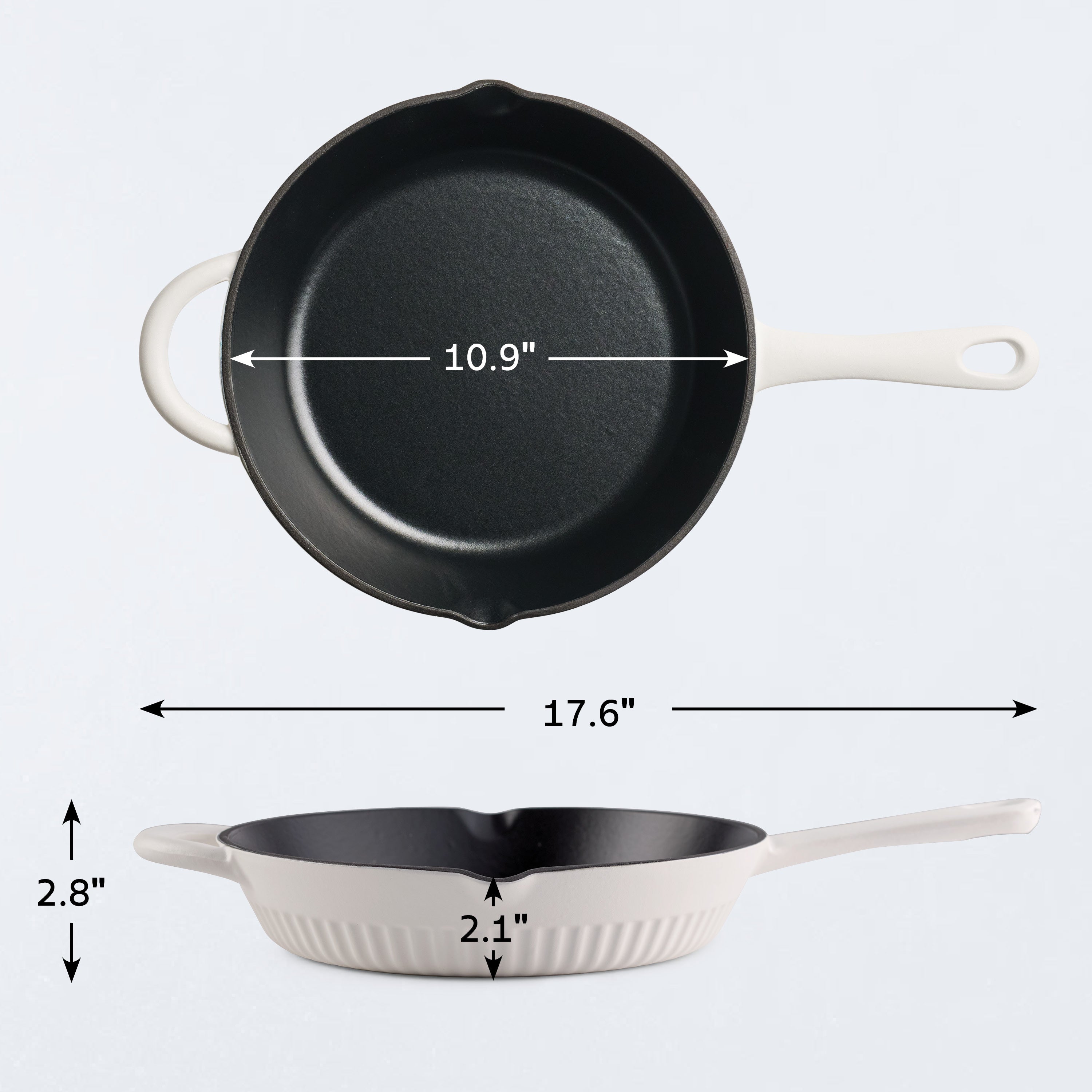 tramontina-mesa-10-inch-enameled-cast-iron-skillet-with-dual-pour-spouts-no-seas image 3