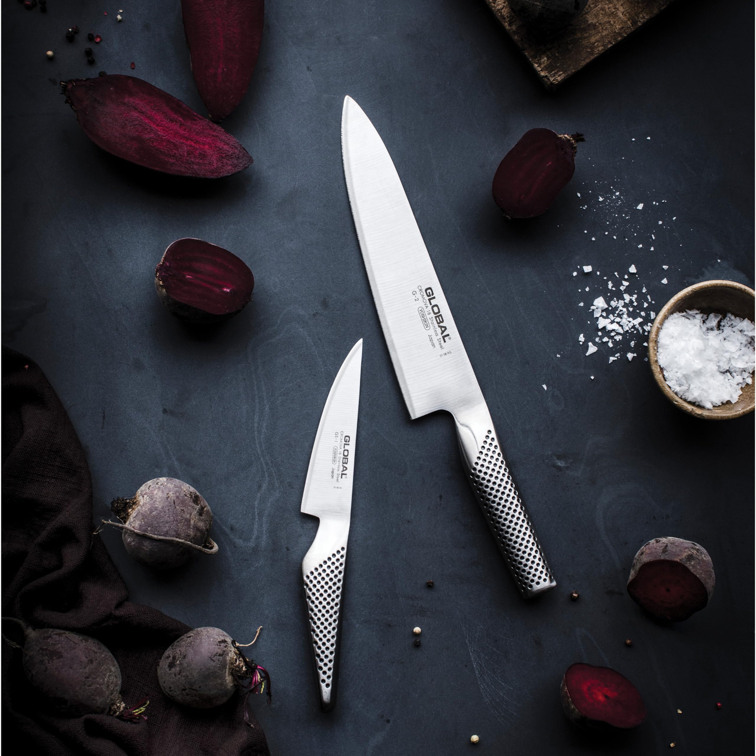 global-g-series-2-piece-kitchen-knife-set-forged-stainless-steel-seamless-hollow image 6
