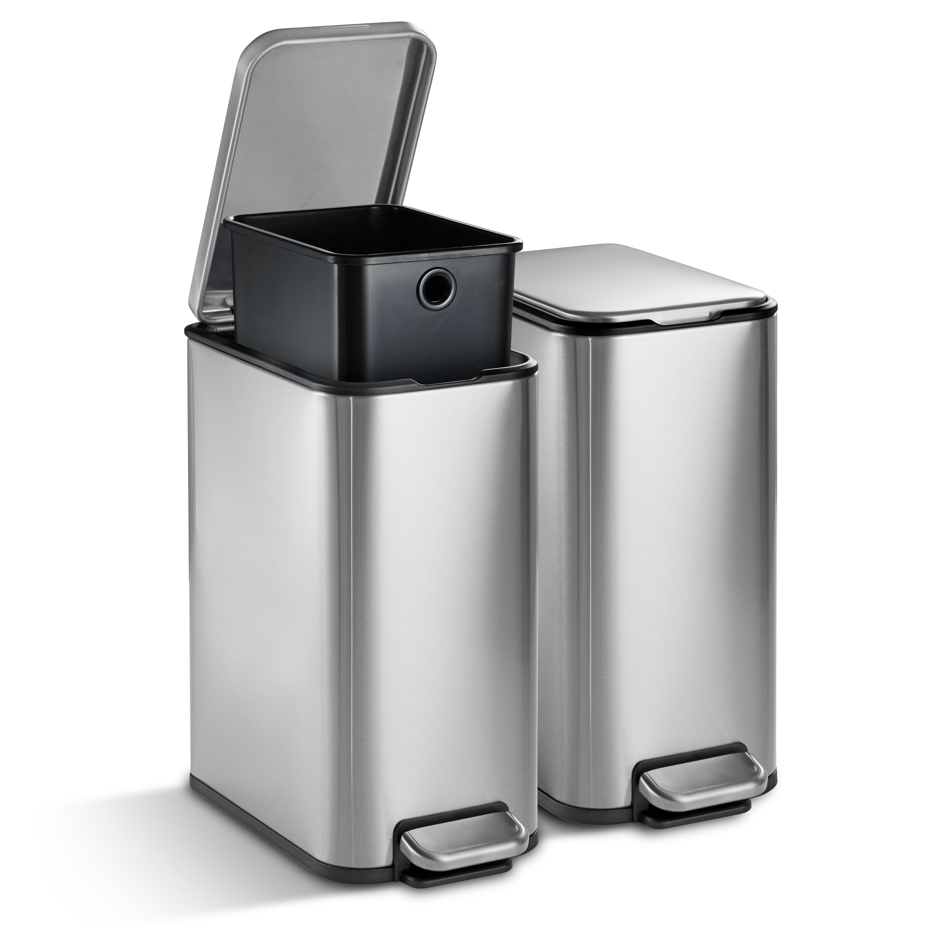 tramontina-2-gallon-space-saving-step-cans-2-pack-rectangular-pedal-trash-cans-f image 1