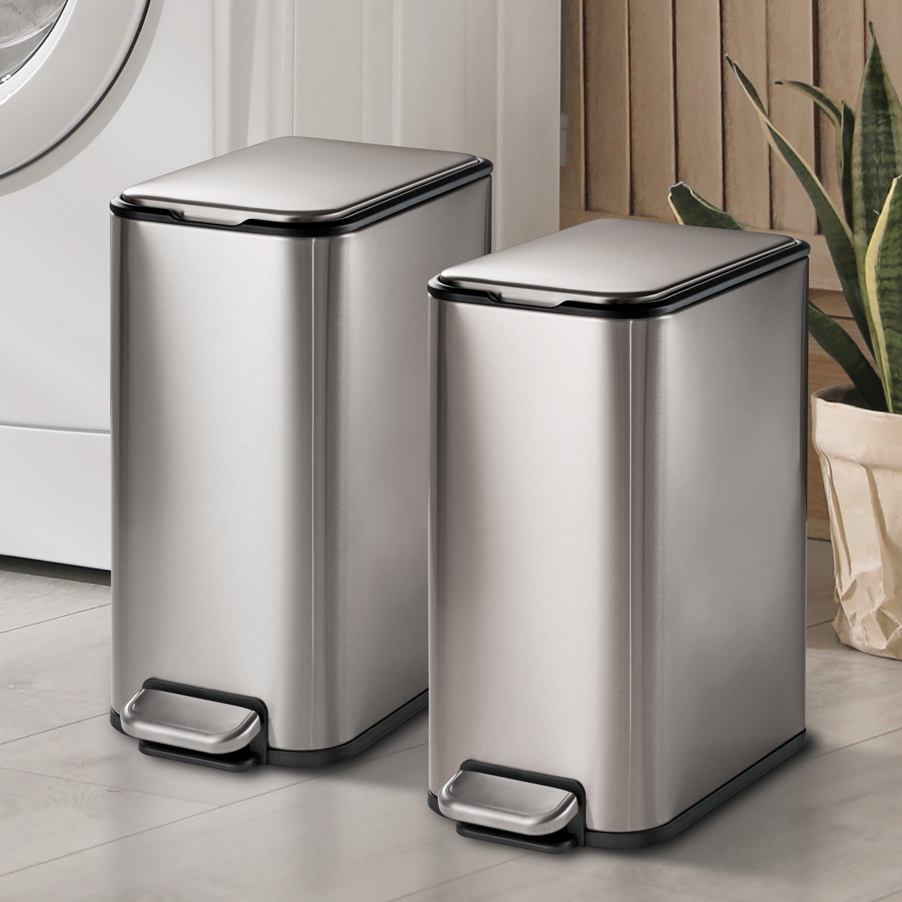 tramontina-2-gallon-space-saving-step-cans-2-pack-rectangular-pedal-trash-cans-f image 2