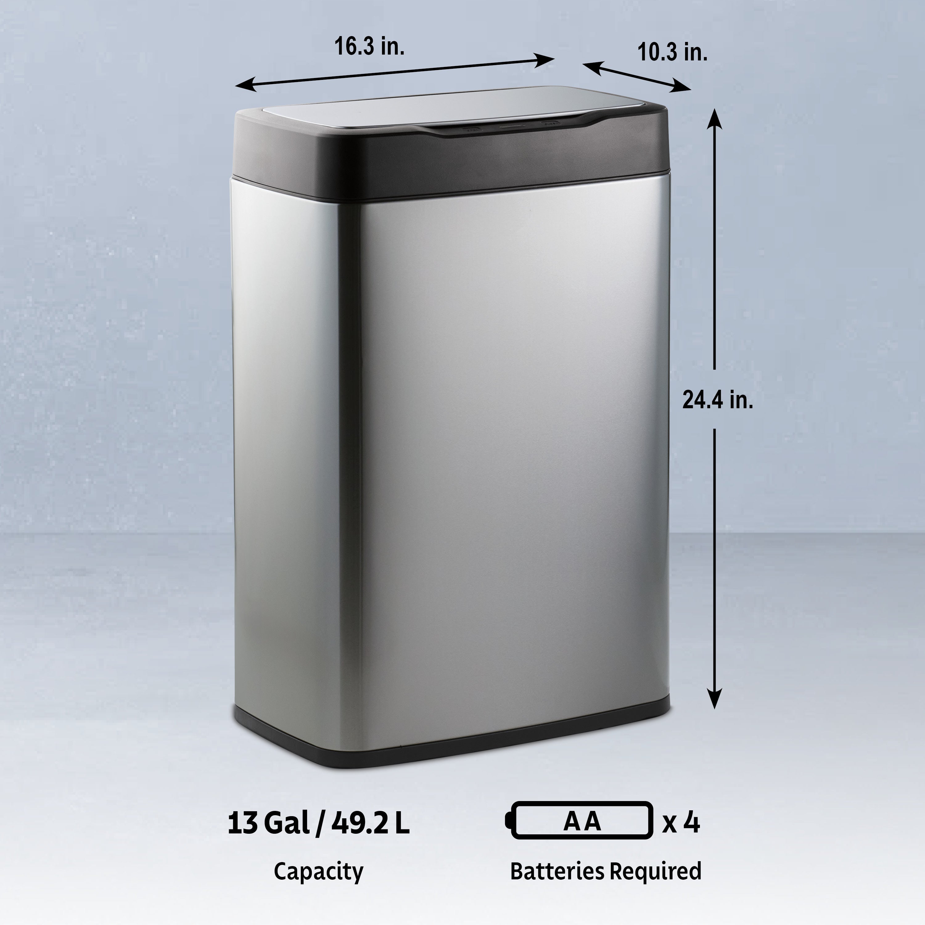 tramontina-13-gallon-stainless-steel-sensor-trash-bin-with-motion-activated-lid image 4
