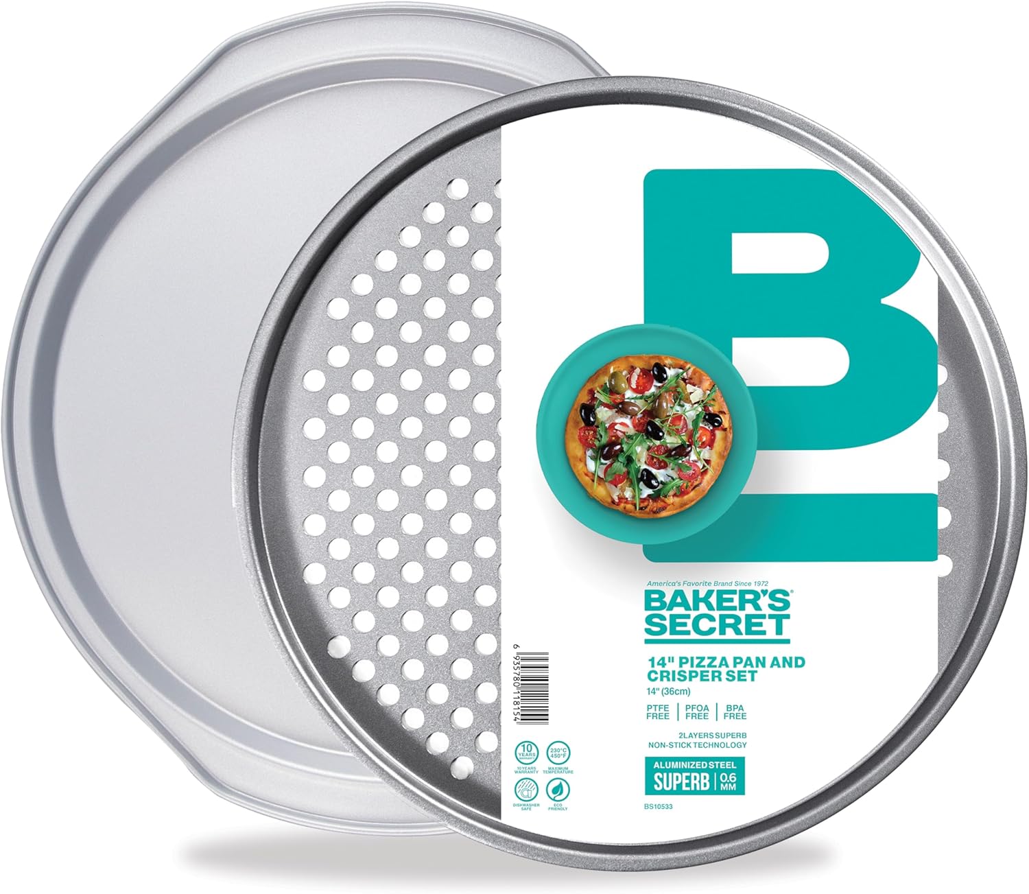 baker-s-secret-aluminized-steel-pizza-pan-14-inch-solid-nonstick-bakeware-for-pa image 8