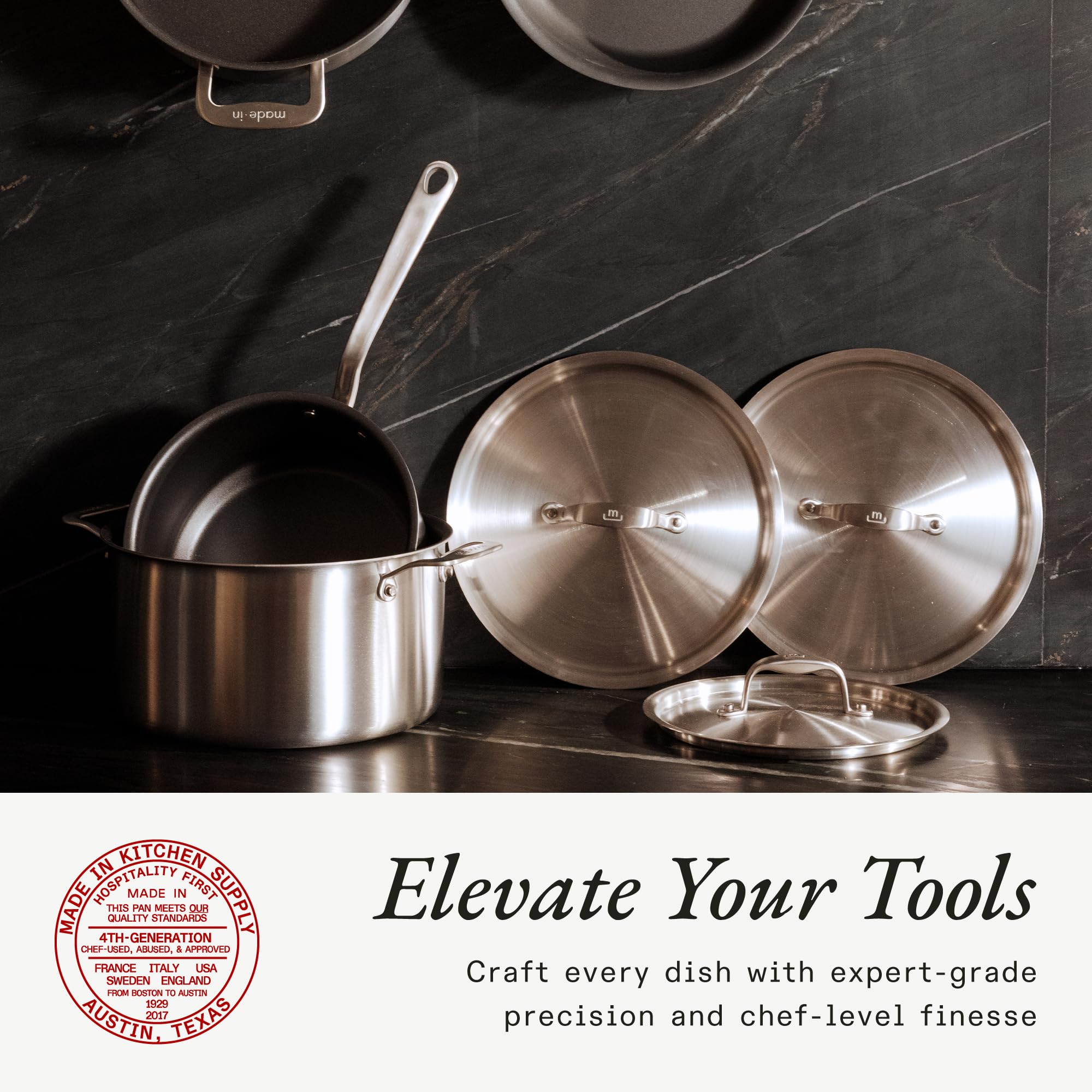 made-in-8-qt-procoat-non-stick-stock-pot-with-lid-harbour-blue-5-ply-stainless-c image 4