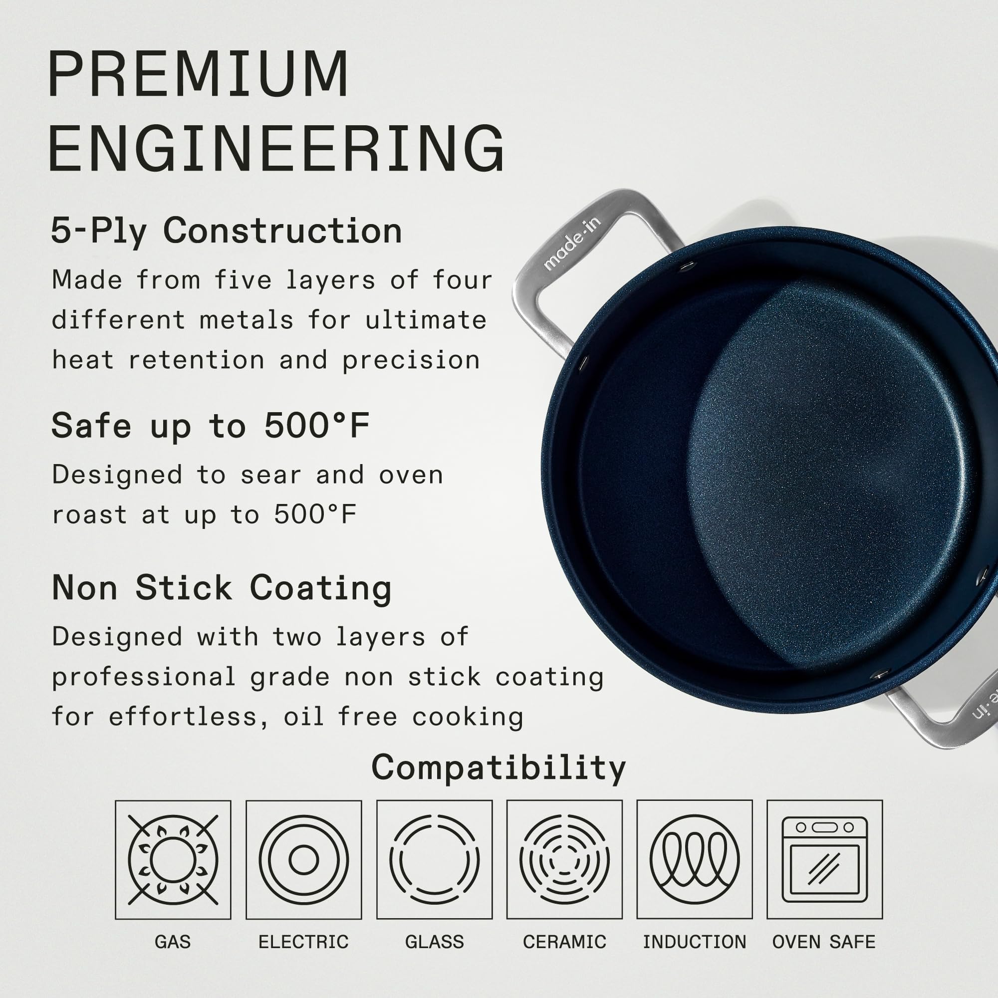 made-in-8-qt-procoat-non-stick-stock-pot-with-lid-harbour-blue-5-ply-stainless-c image 2