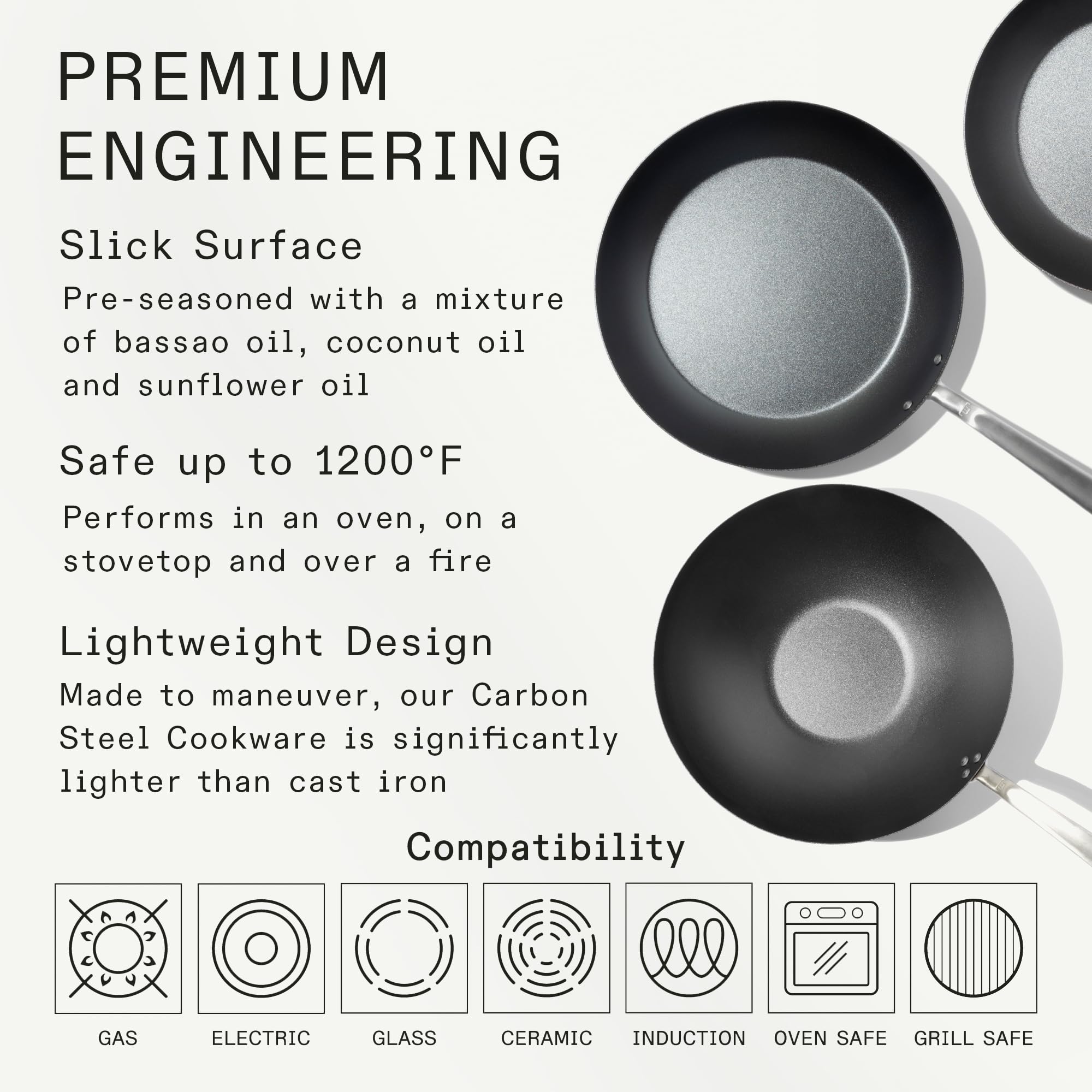made-in-seasoned-carbon-steel-frying-pan-set-10-pan-12-pan-13-wok-induction-comp image 4