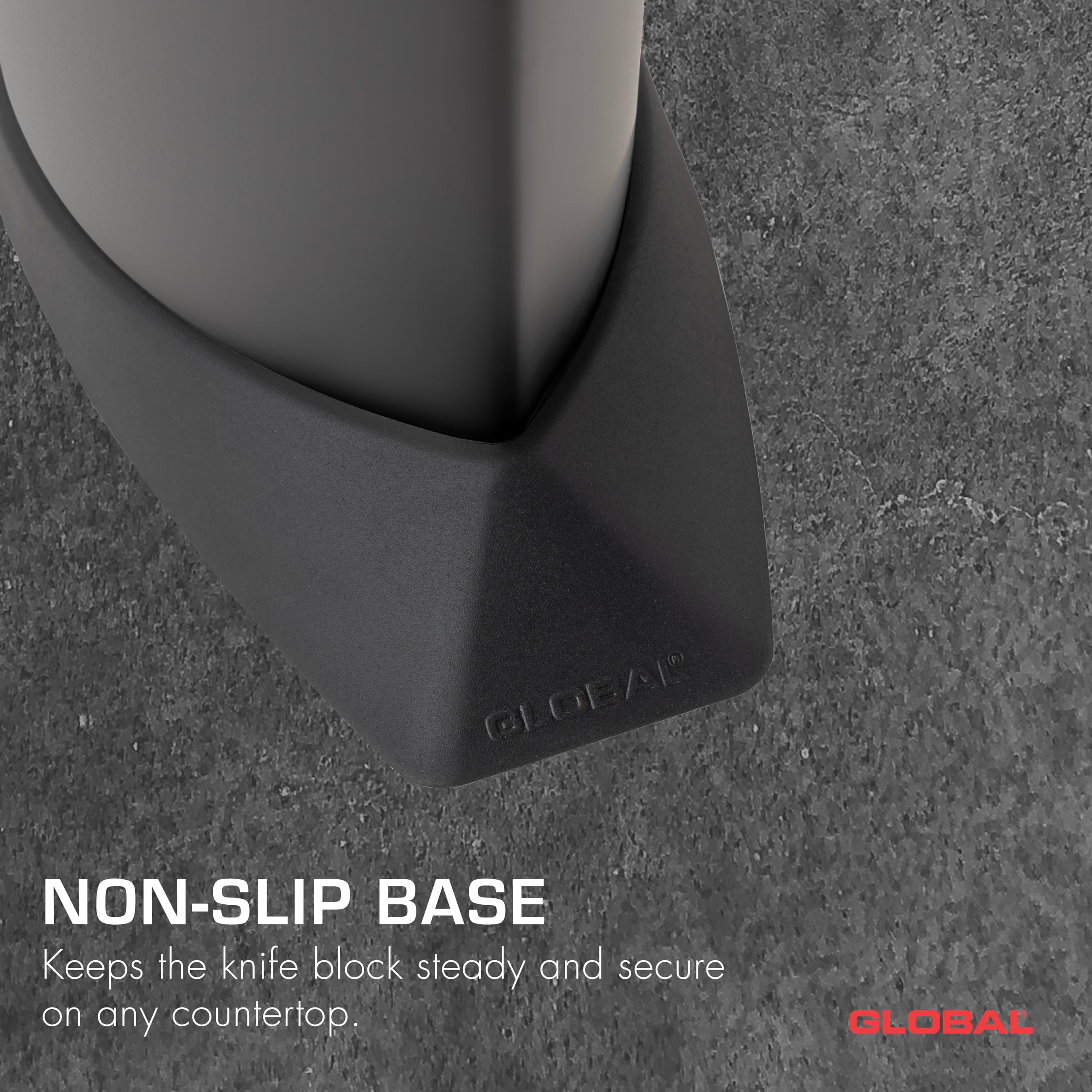 global-gkb-52-cb-10-slot-knife-block-black-holds-9-knives-plus-steel-or-shears image 4
