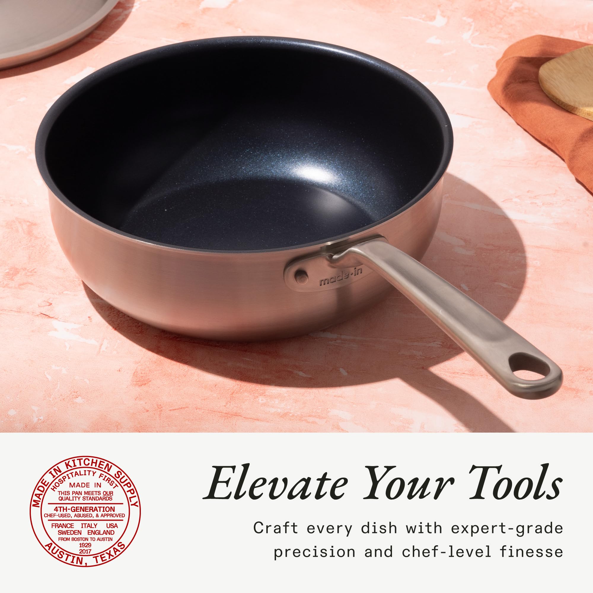 made-in-6-piece-procoat-nonstick-saucepan-set-with-lids-5-ply-stainless-clad-inc image 4
