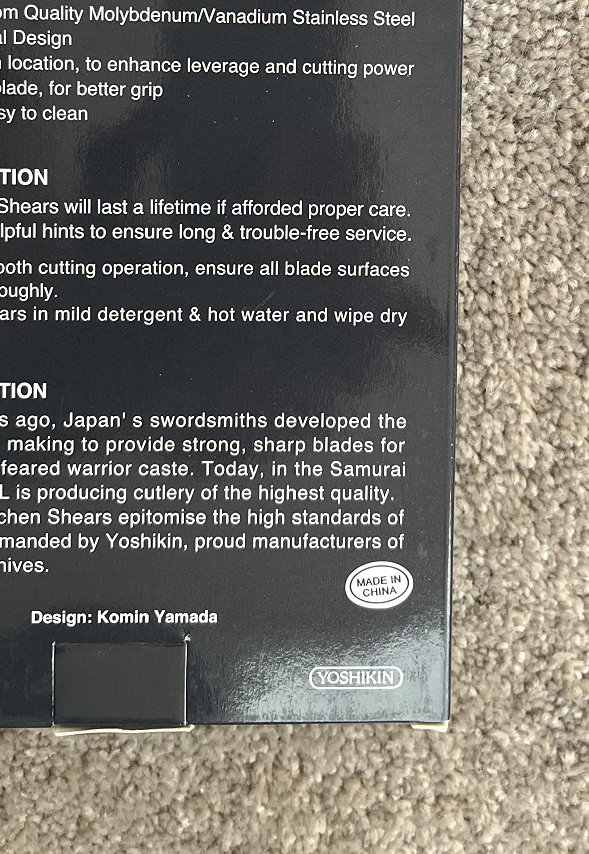 Sharp and hygienic design