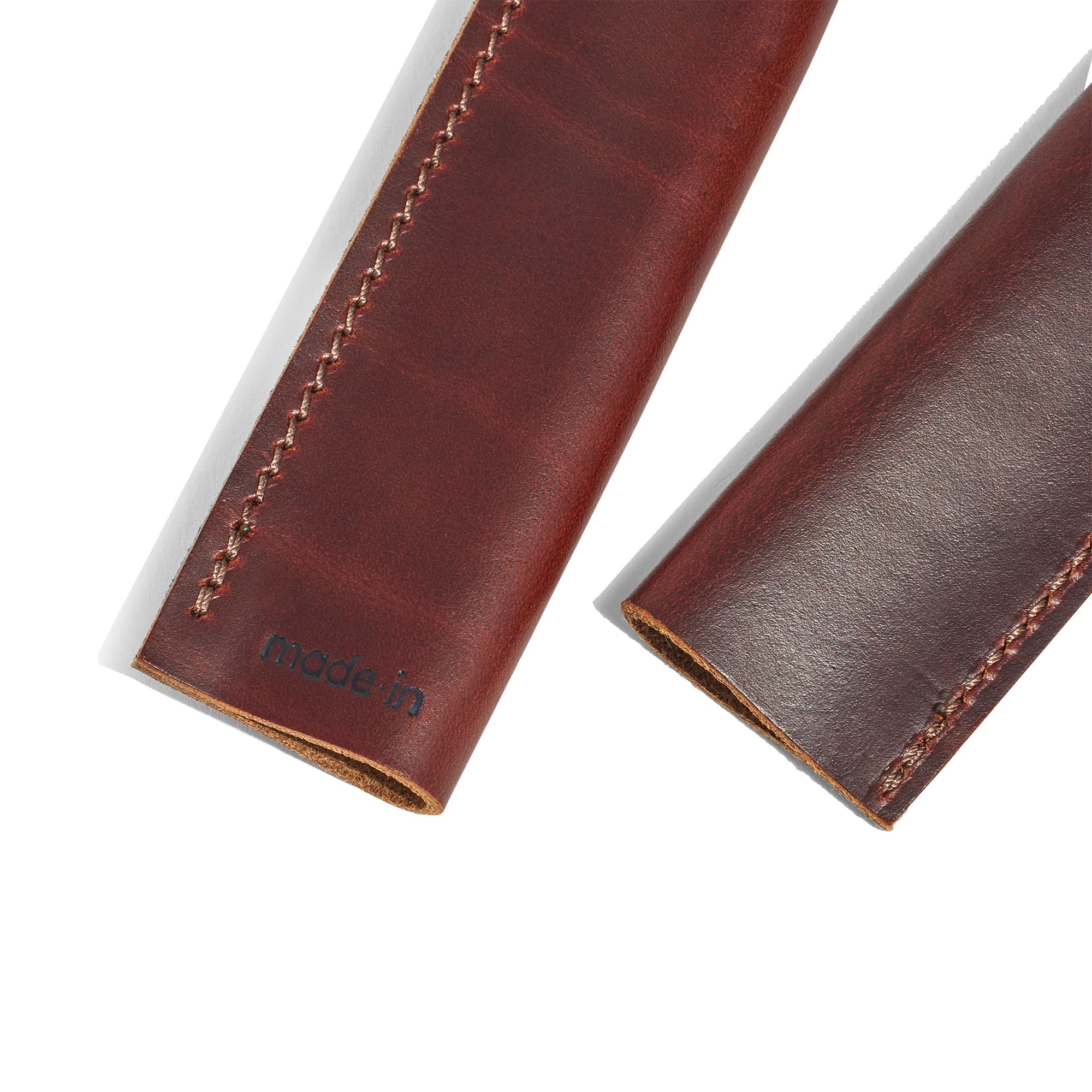 made-in-leather-handle-covers-set-of-2-us-tanned-hand-stitched-custom-fit-to-car image 2