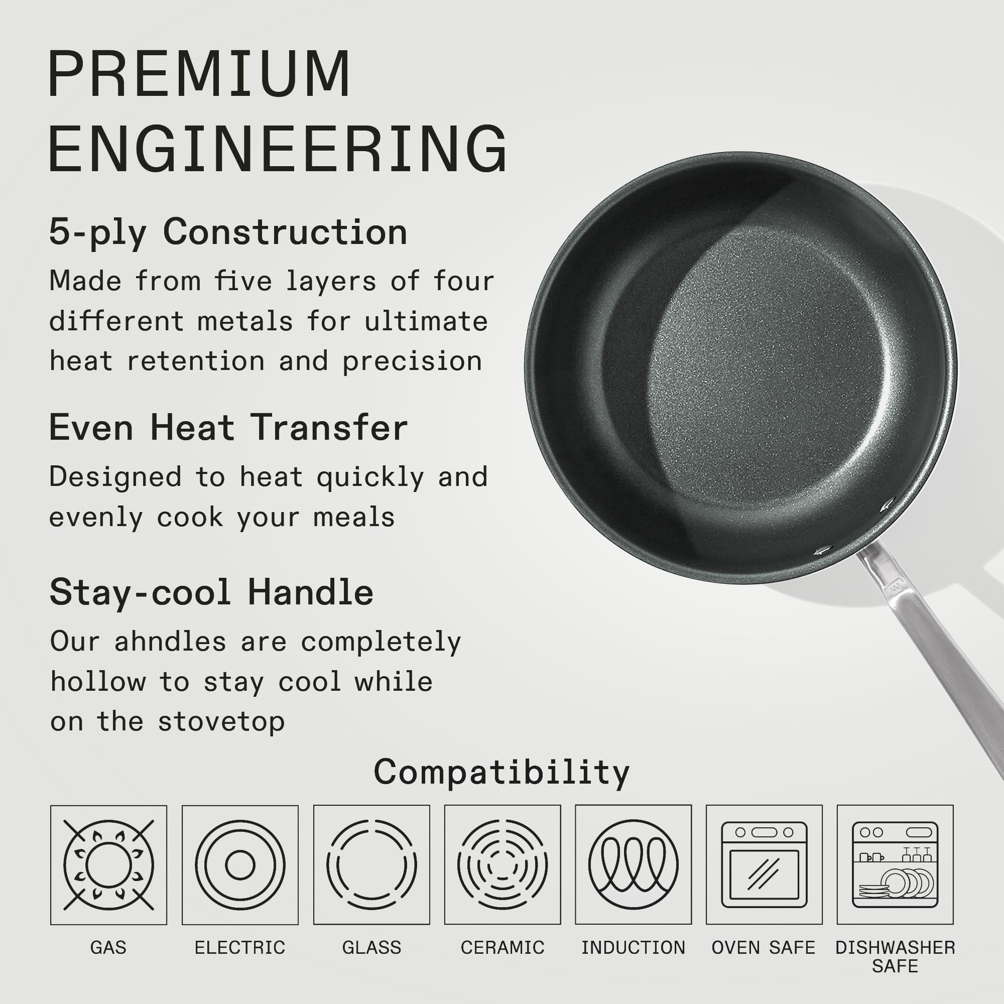 made-in-3-qt-procoat-non-stick-saucier-with-lid-5-ply-stainless-clad-induction-c image 2