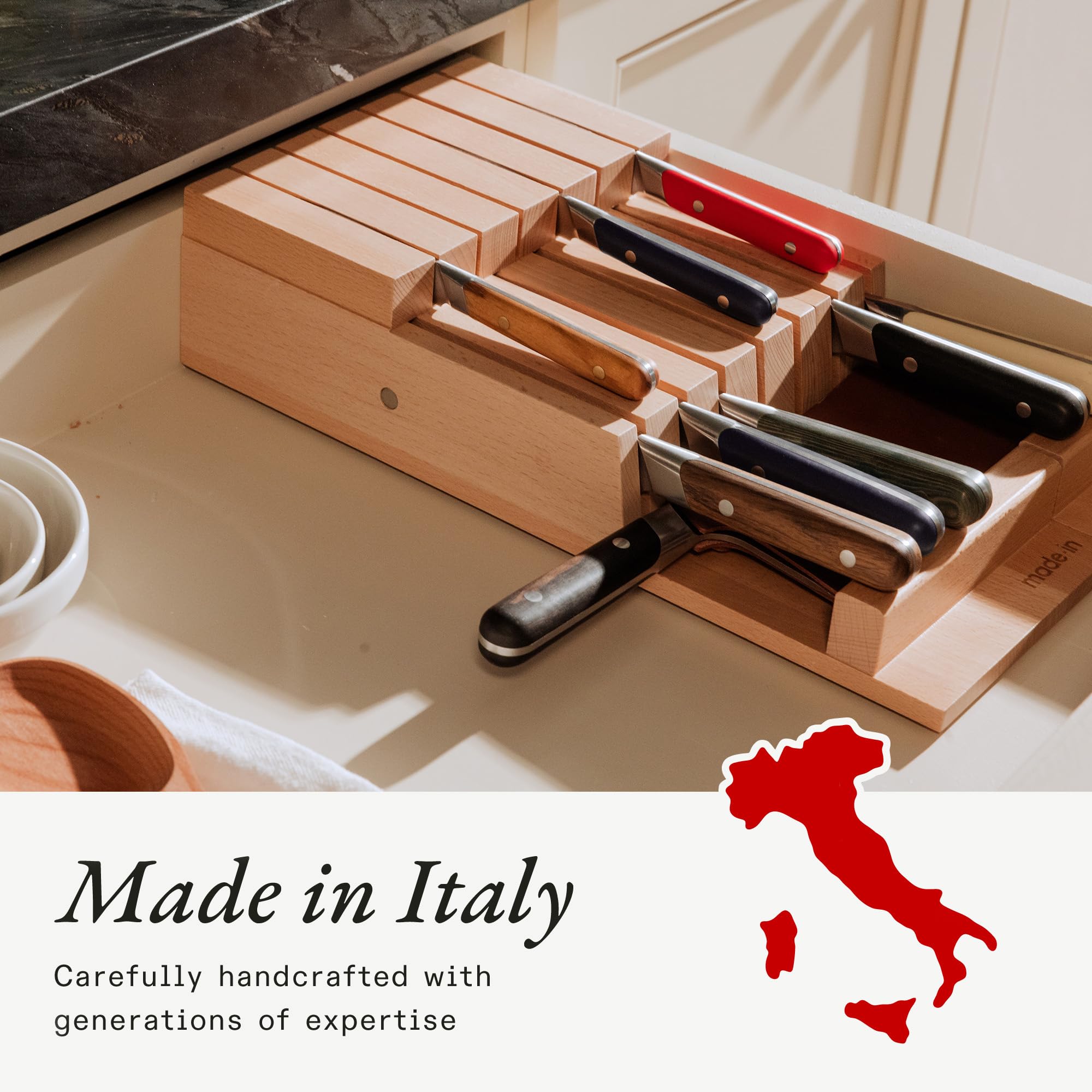 made-in-9-piece-in-drawer-knife-organizer-italian-beechwood-crafted-in-italy image 6