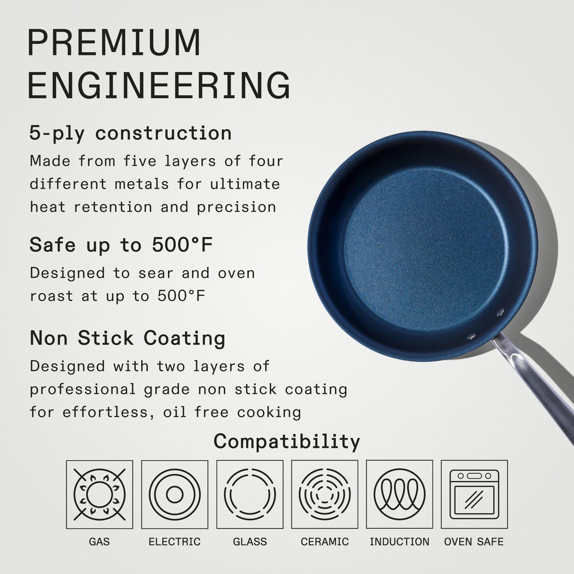 made-in-10-non-stick-frying-pan-harbour-blue-5-ply-stainless-clad-procoat-nonsti image 2
