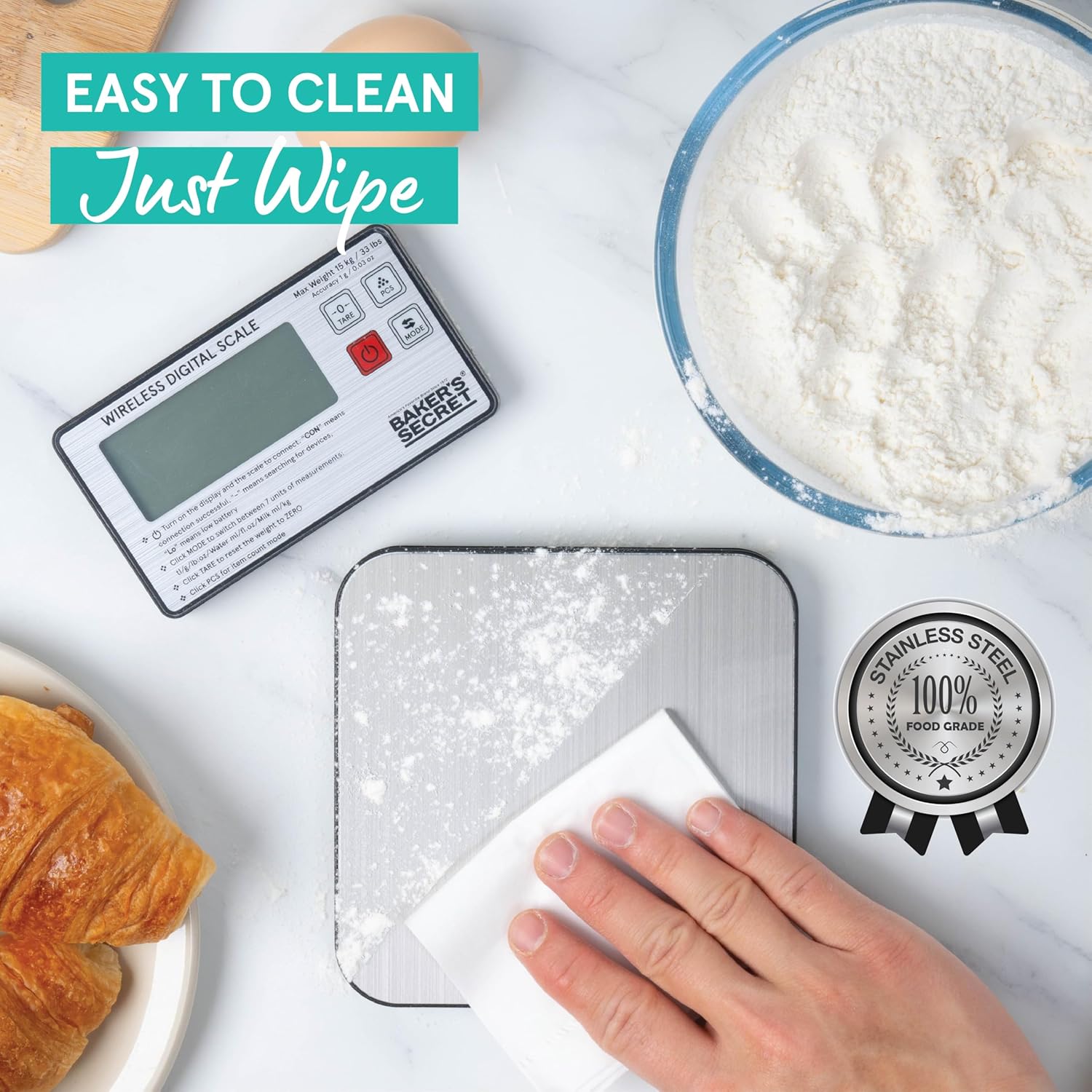 baker-s-secret-wireless-display-digital-kitchen-scale-usb-c-rechargeable-with-ma image 4