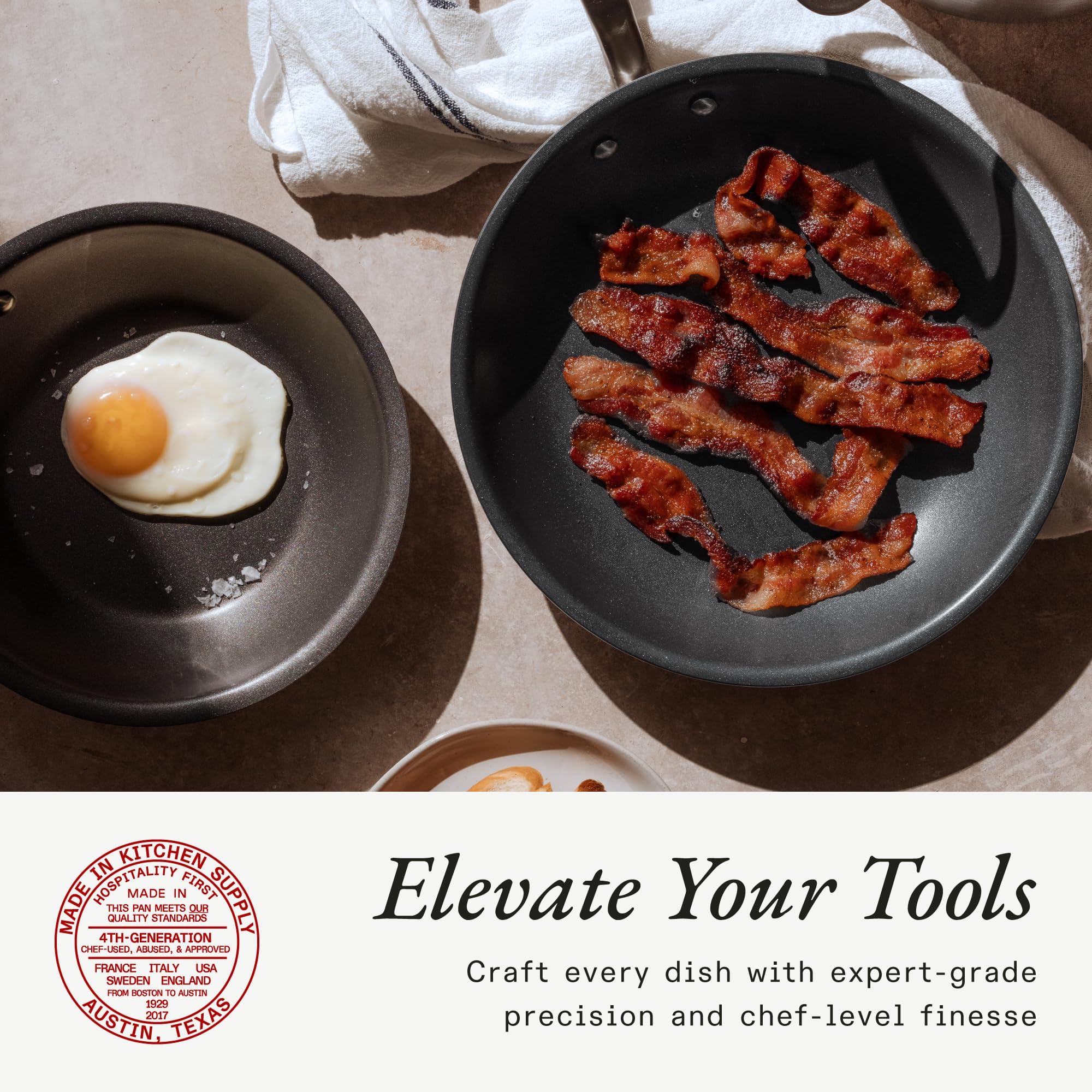 made-in-procoat-non-stick-3-piece-frying-pan-set-8-10-12-5-ply-stainless-clad-pr image 4