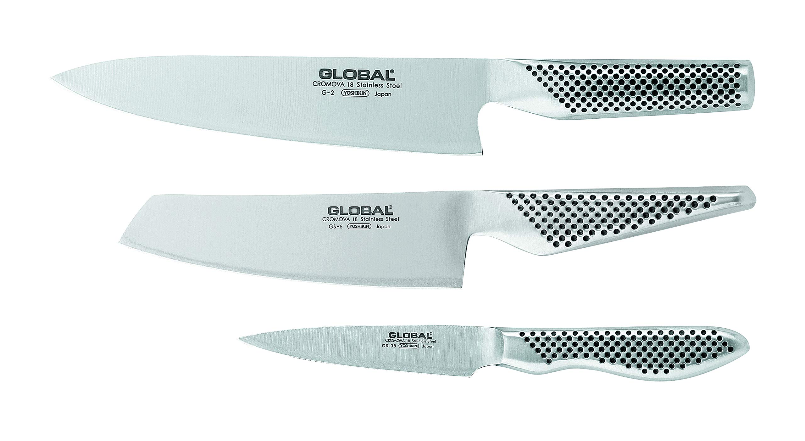 global-3-piece-knife-set-g2-8-chef-s-gs5-5-5-vegetable-gs38-3-5-paring-cromova-s image 1