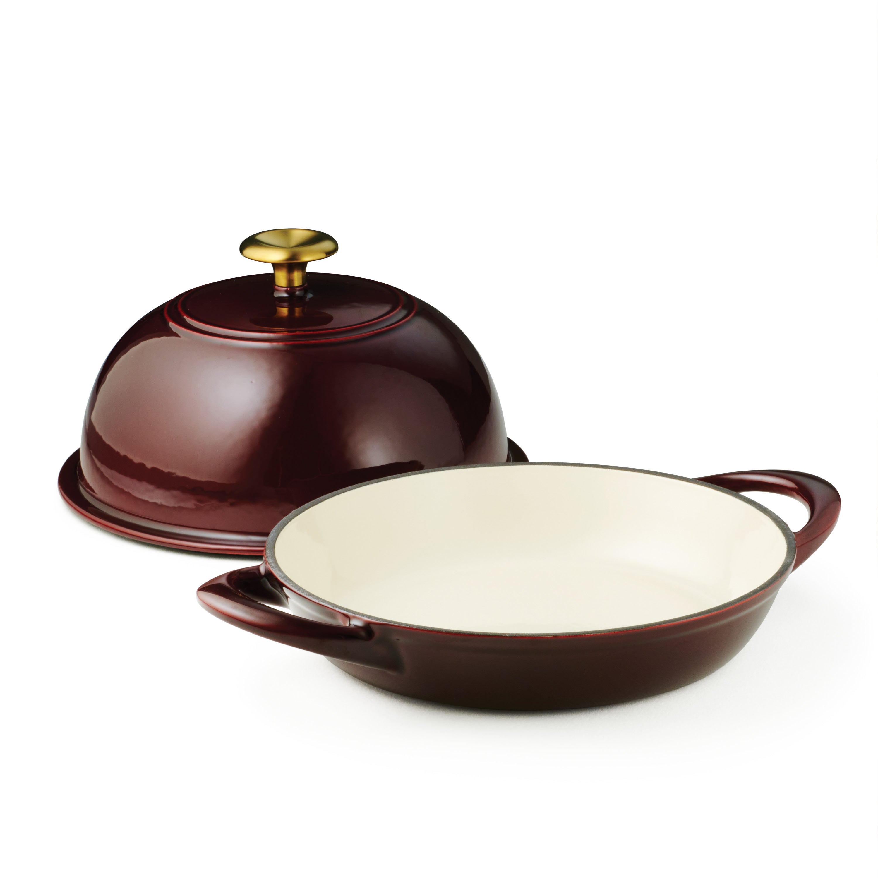 tramontina-9-5-inch-cast-iron-bread-oven-with-porcelain-enamel-interior-and-tigh image 2