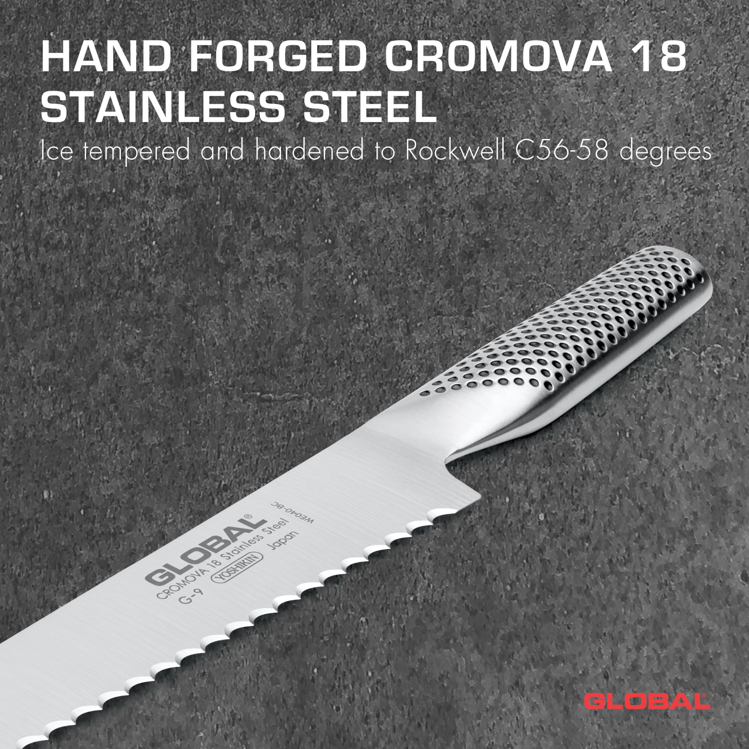 global-g-9-8-75-serrated-bread-knife-cromova-18-stainless-steel image 2