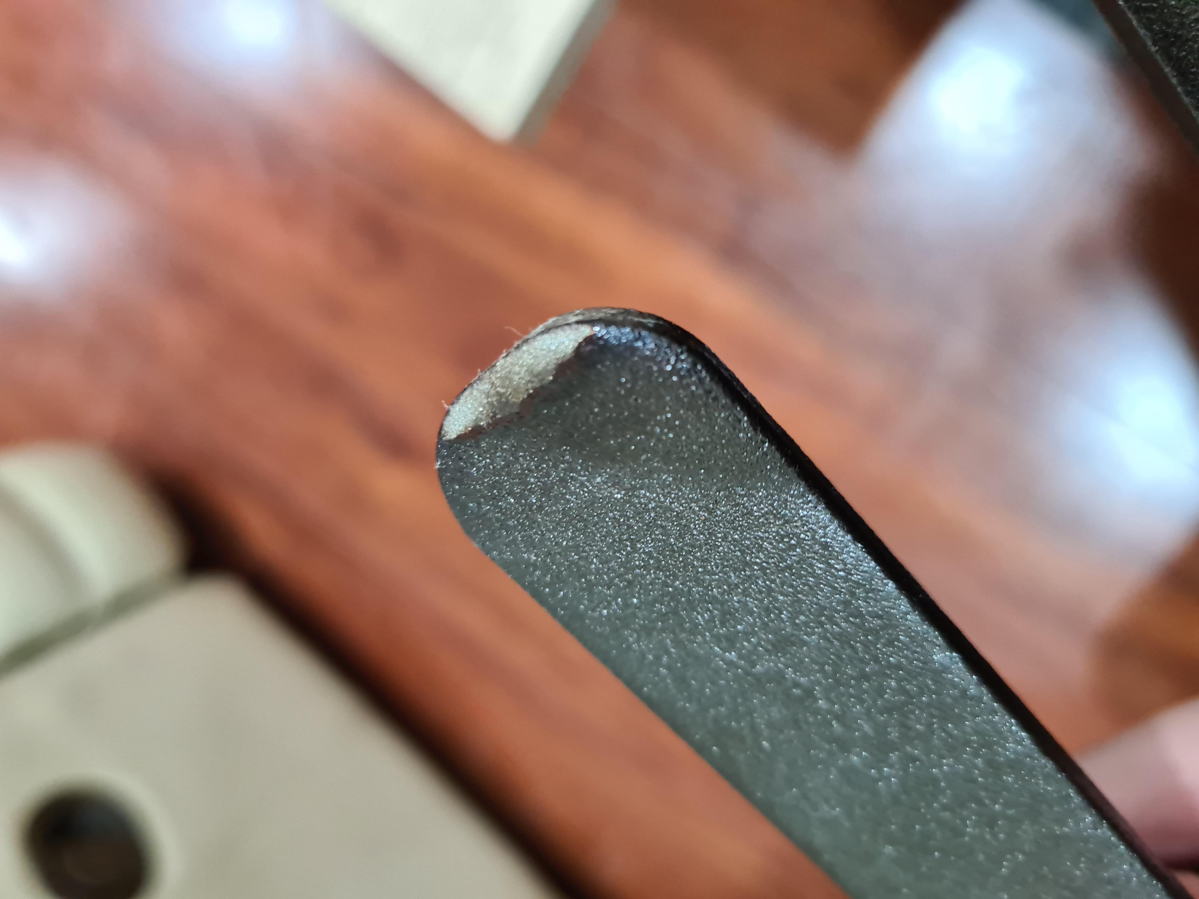 Press handle gets warm