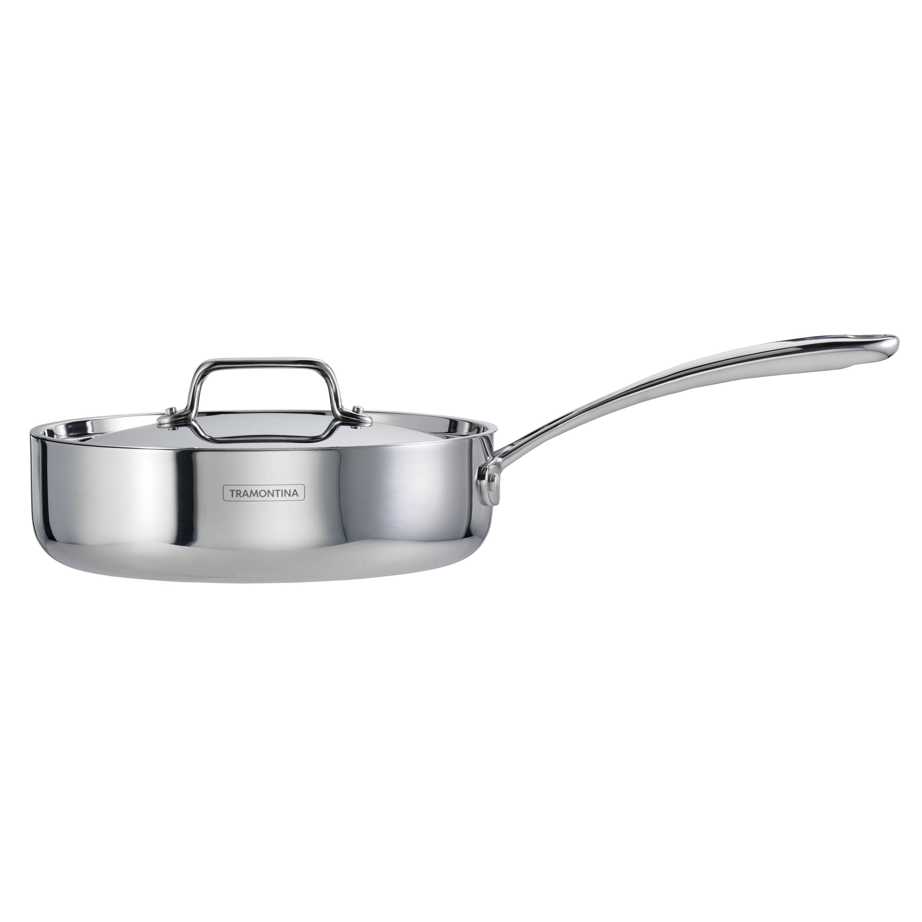 tramontina-utsava-tri-ply-clad-2-9-qt-covered-deep-saut-pan-with-ceramic-interio image 3