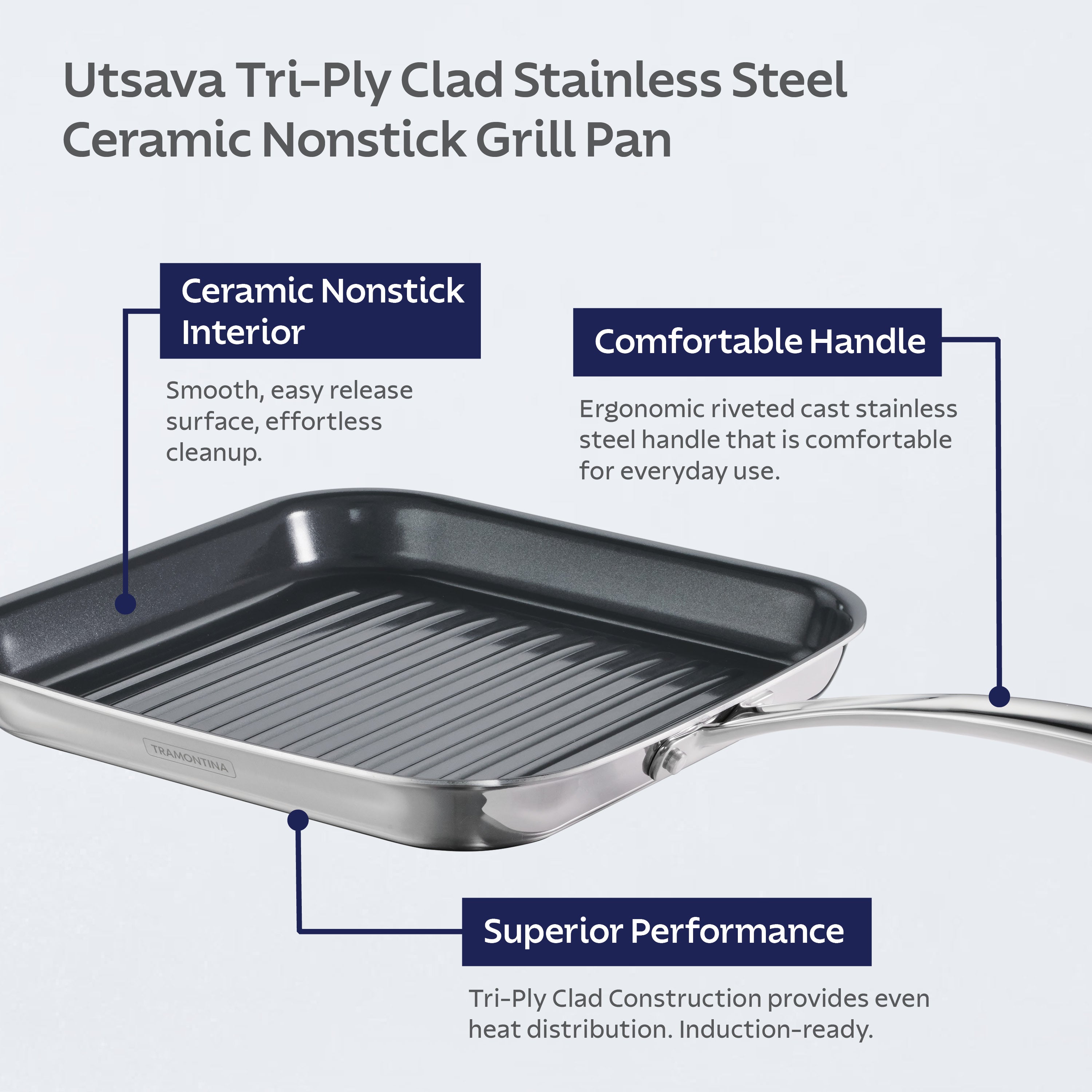 tramontina-utsava-tri-ply-clad-10-inch-grill-pan-with-ceramic-interior-and-lid image 6