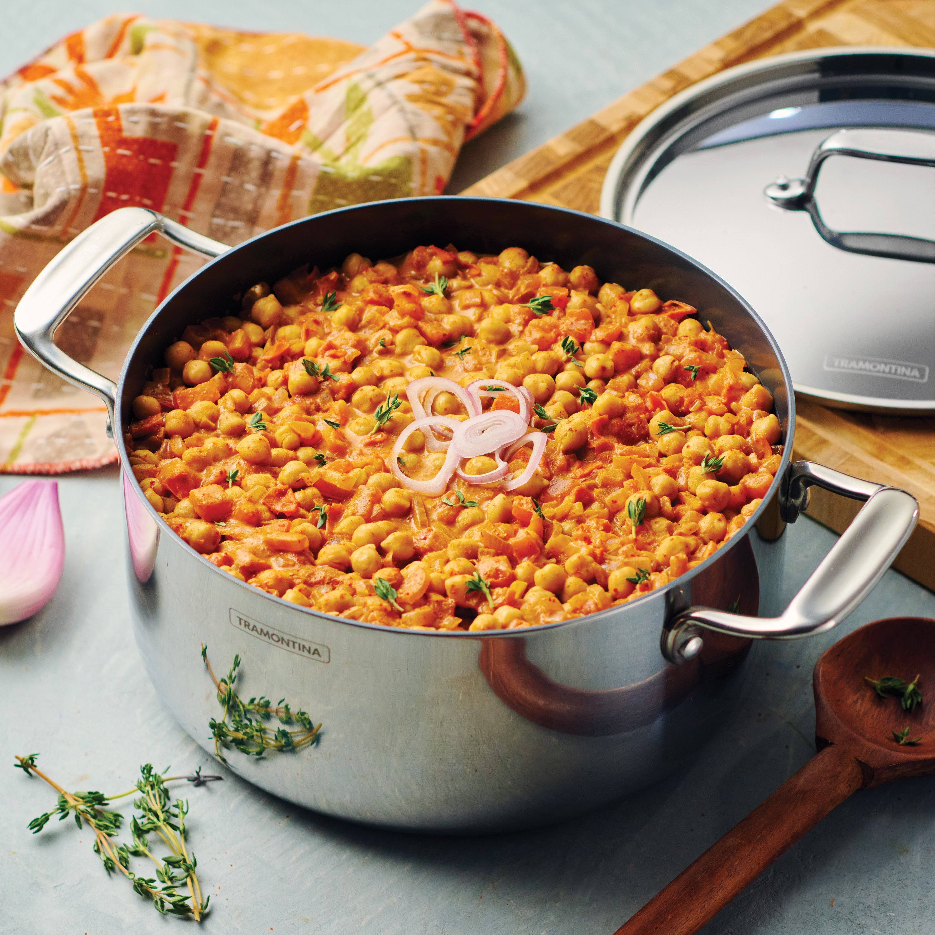 tramontina-utsava-tri-ply-clad-covered-casserole-with-ceramic-interior image 3