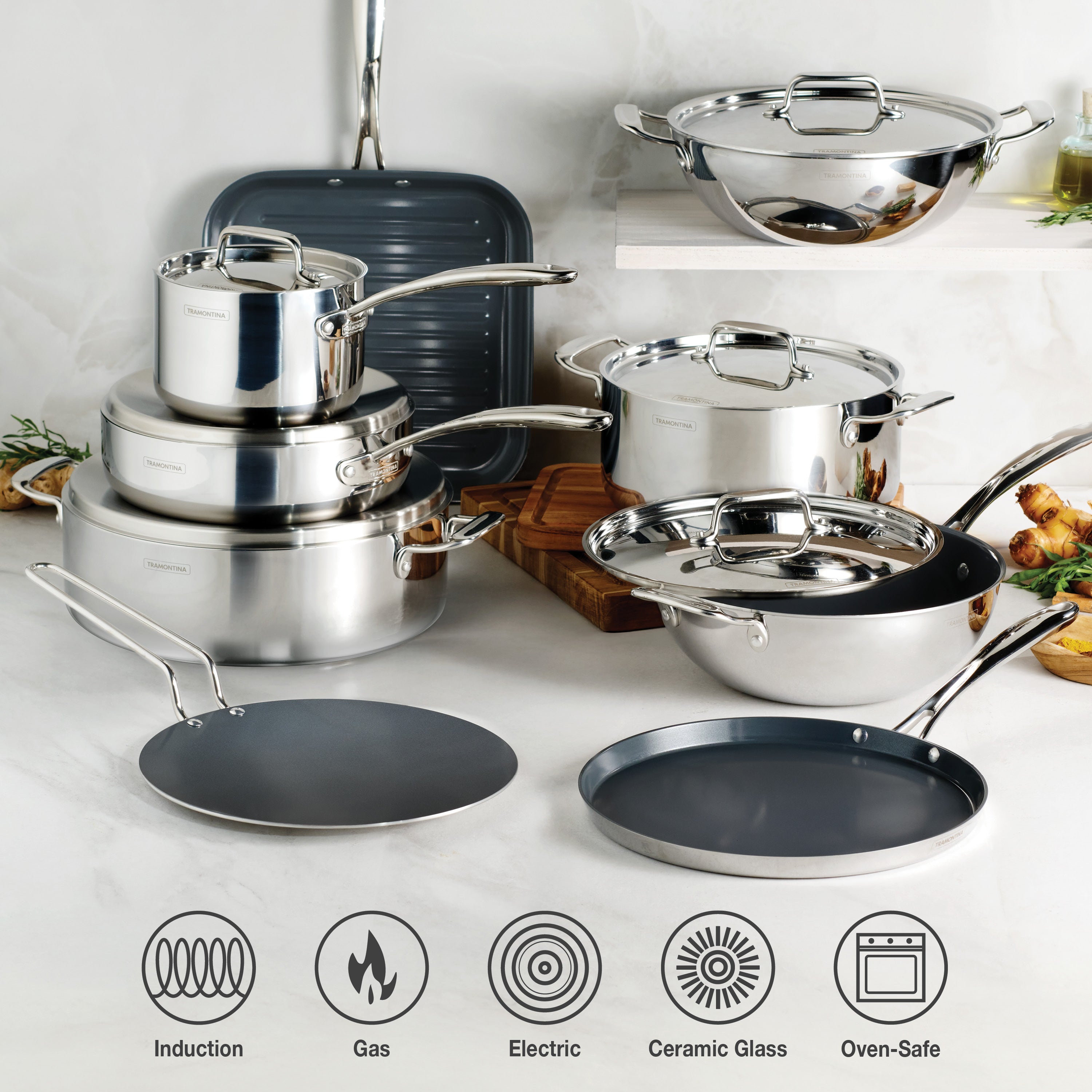 tramontina-utsava-tri-ply-clad-covered-casserole-with-ceramic-interior image 5