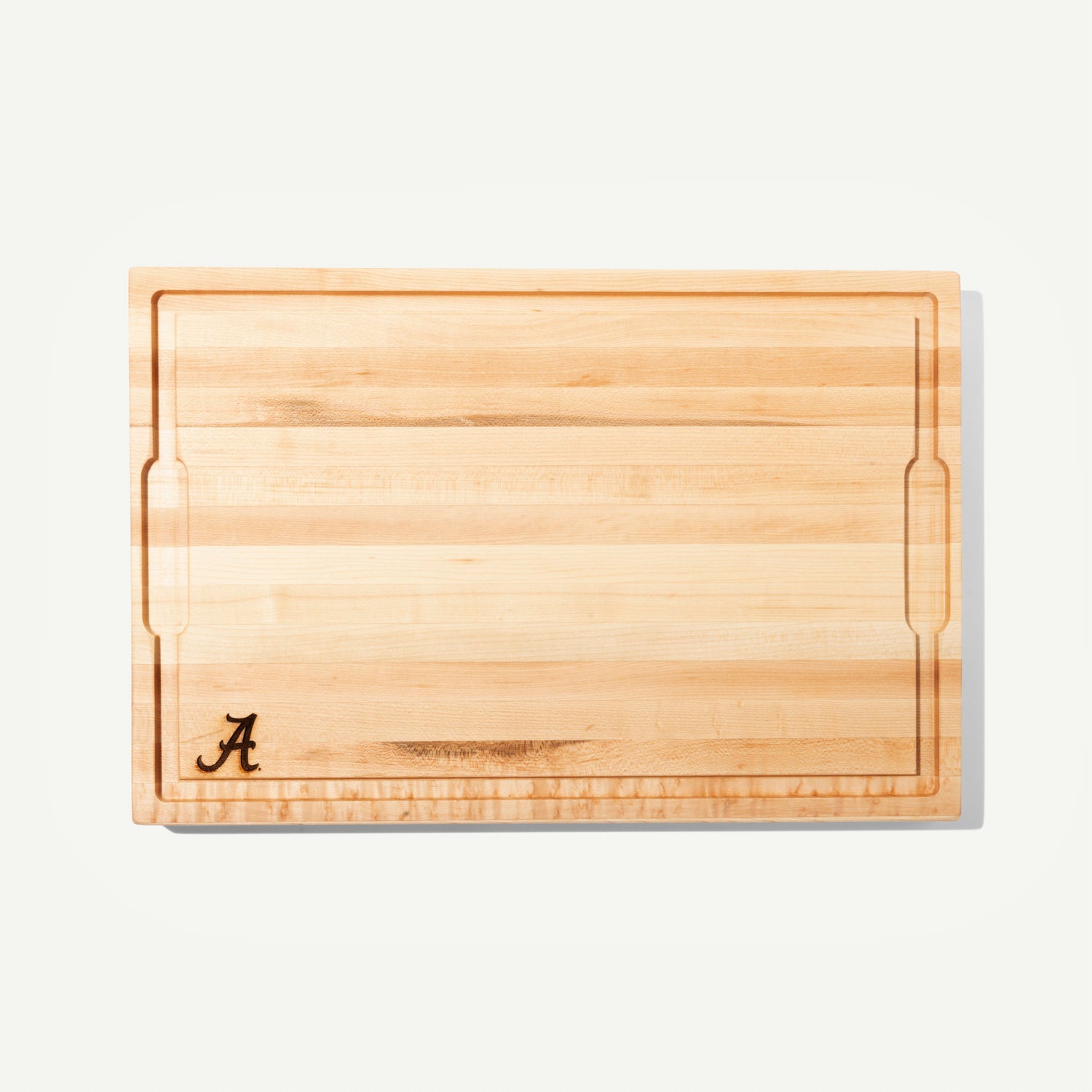 made-in-university-of-alabama-maple-wood-butcher-block-cutting-board-with-laser- image 1
