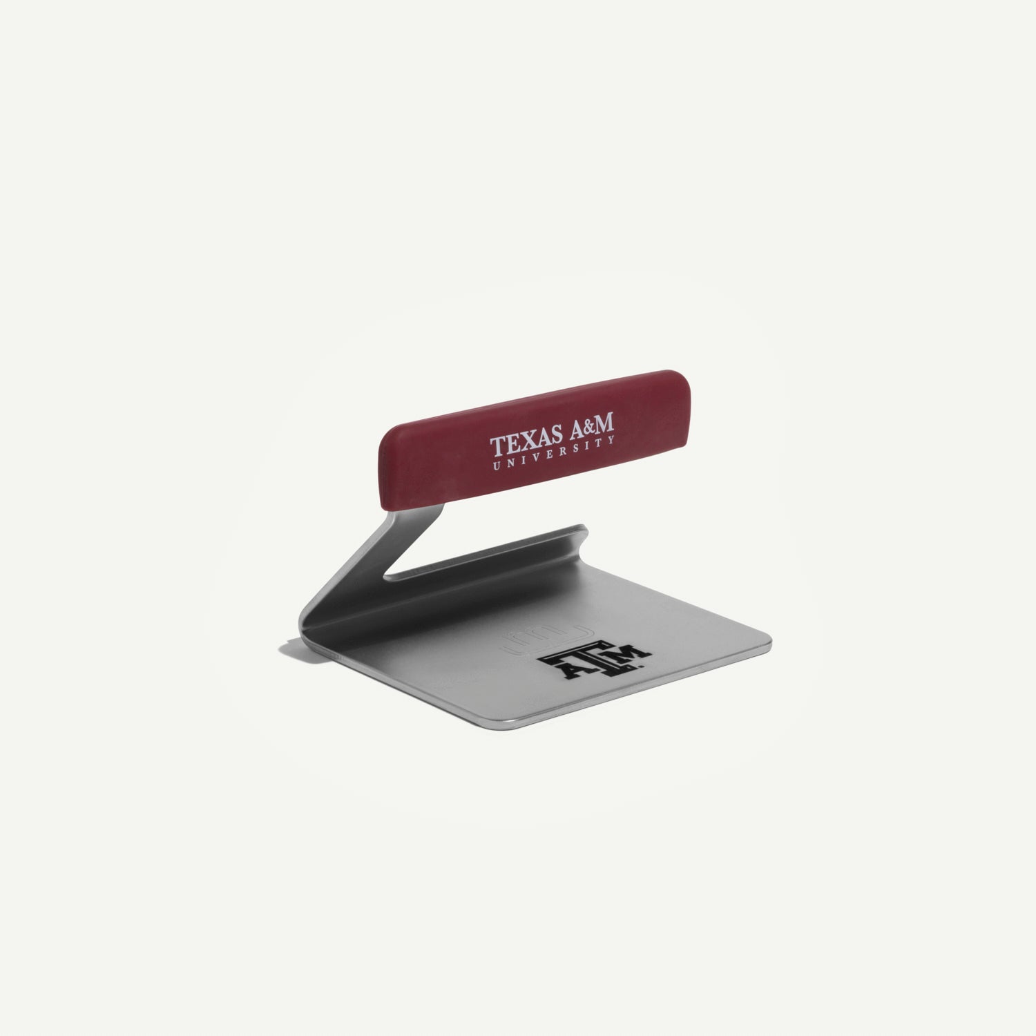 made-in-texas-a-m-university-grill-press-logo-stainless-steel-grill-press-for-se image 1