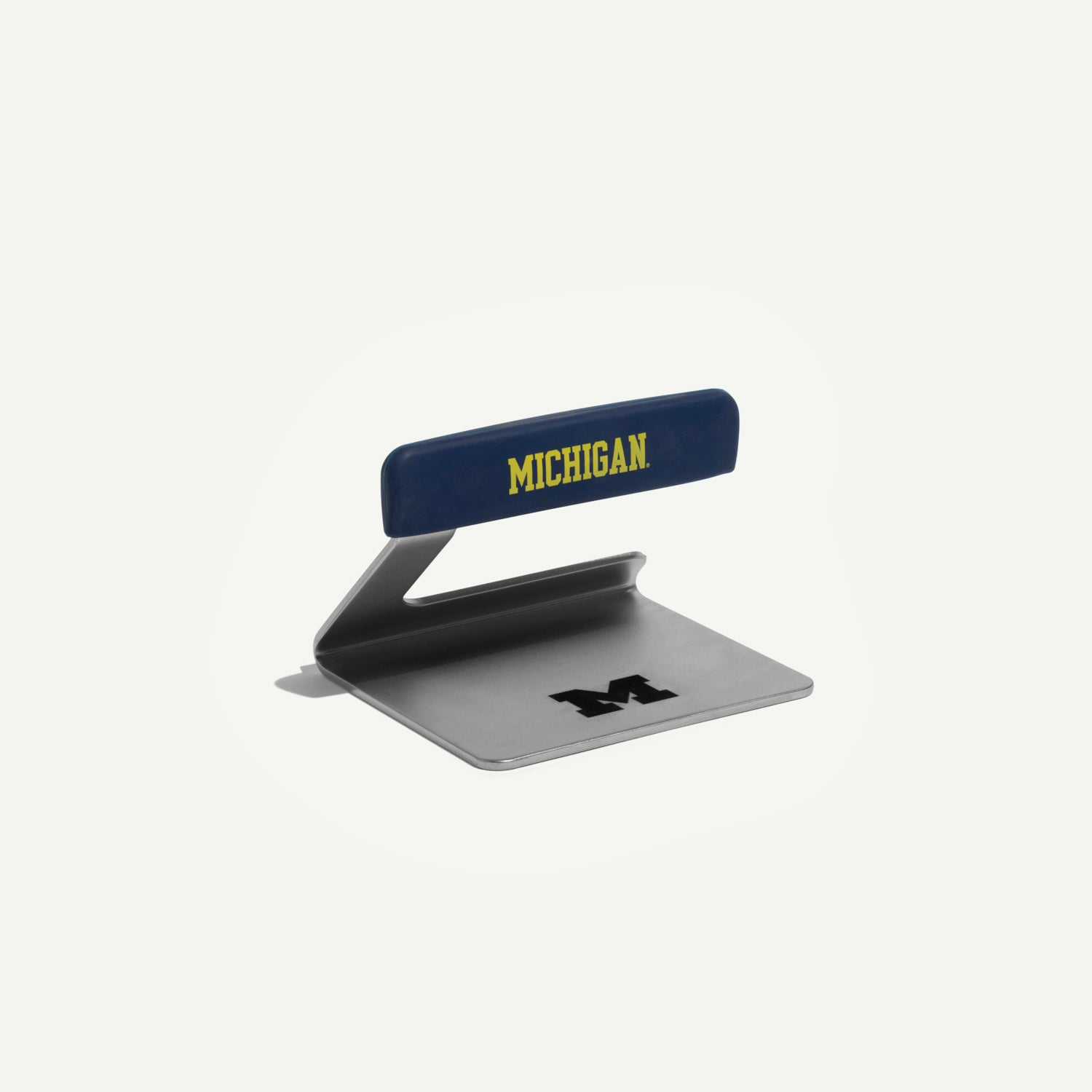 made-in-university-of-michigan-grill-press-officially-licensed-cast-grilling-pre image 1