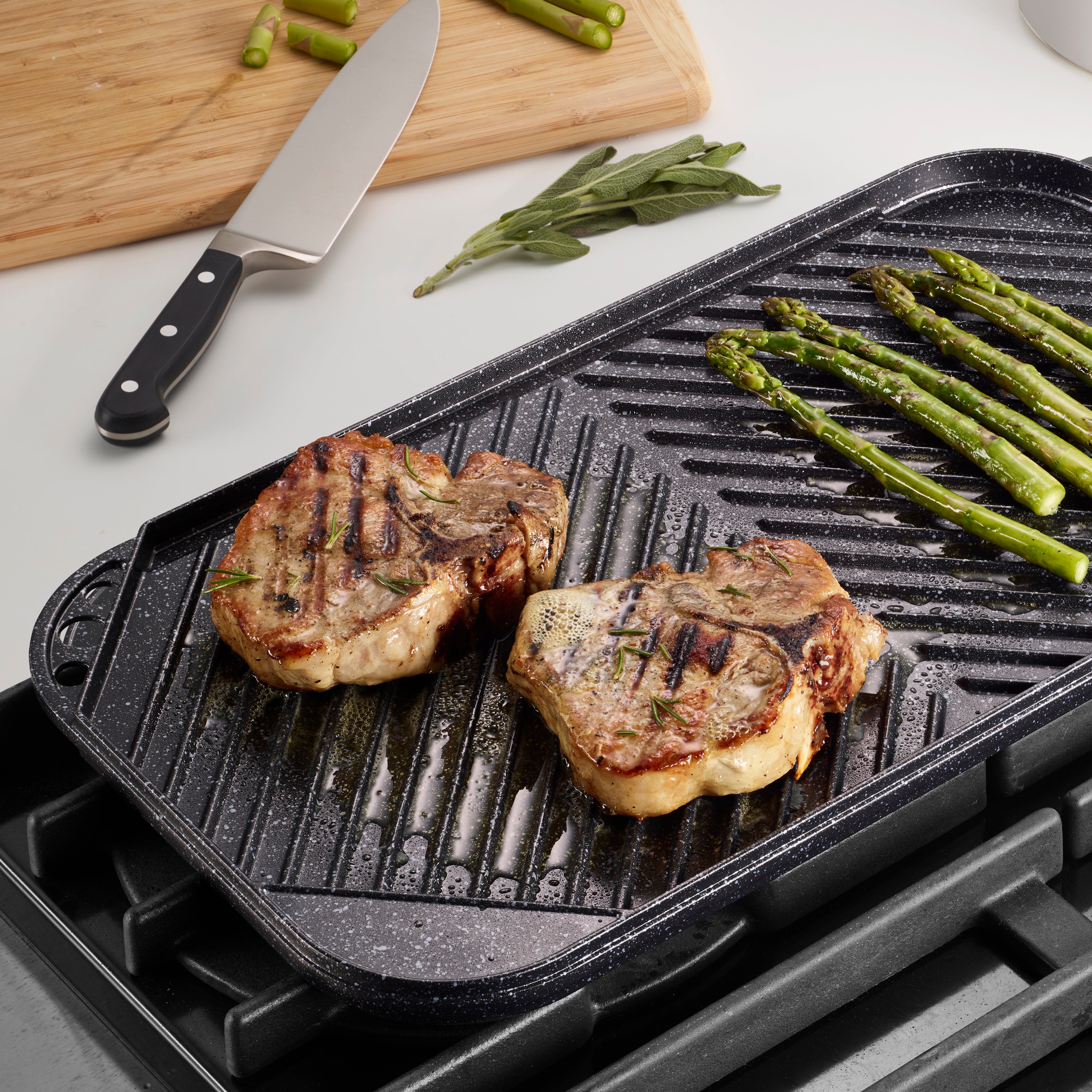 tramontina-reversible-double-burner-nonstick-grill-griddle image 2