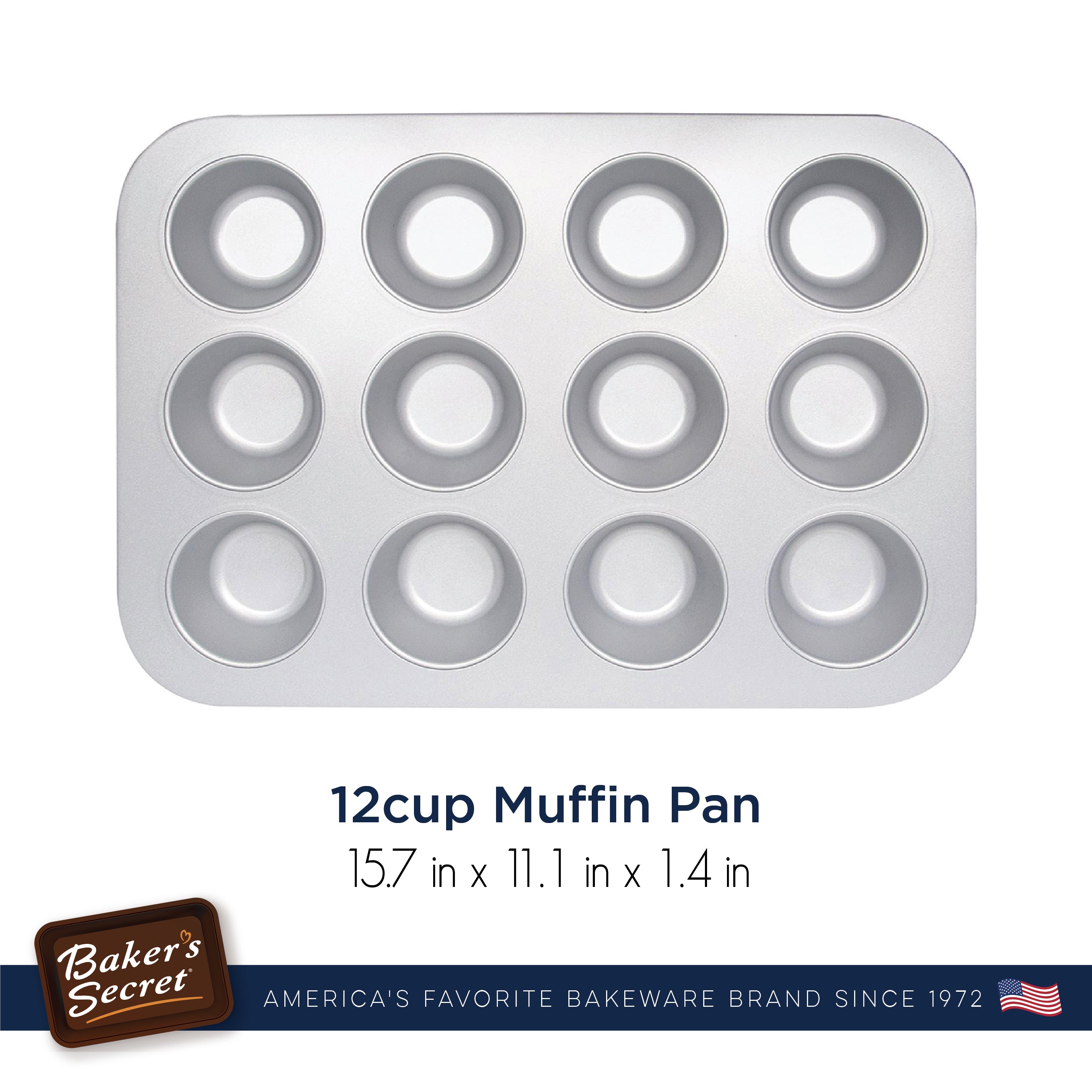 baker-s-secret-superb-non-stick-aluminized-steel-12-cup-muffin-pan image 3