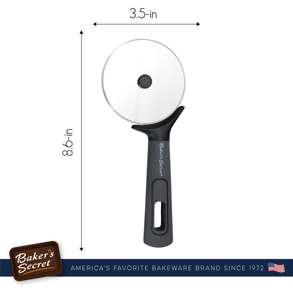 baker-s-secret-stainless-steel-pizza-wheel-cutter-with-easy-grip-nylon-handle image 3