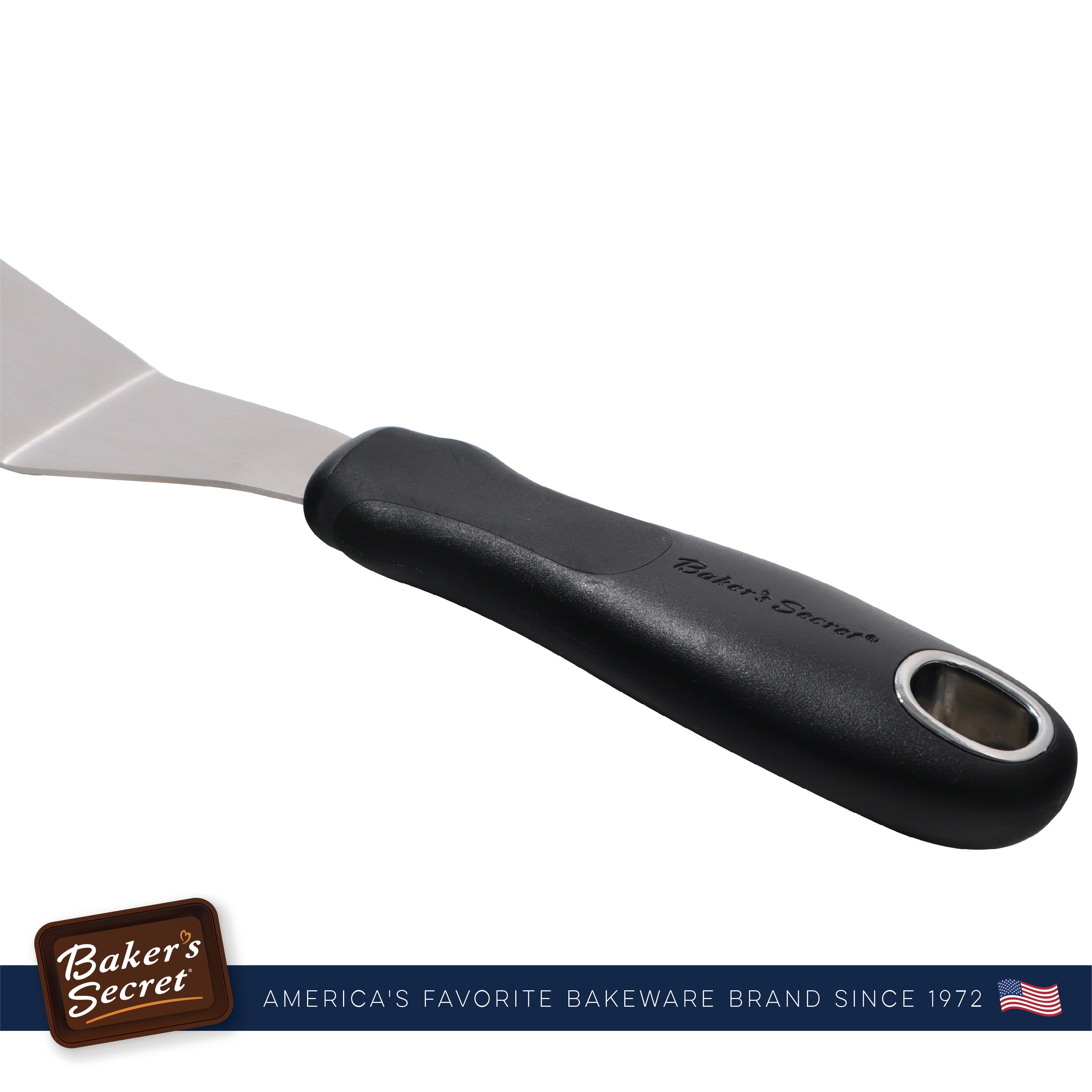 baker-s-secret-10-icing-spatula-stainless-steel-cake-frosting-spatula-with-comfo image 3