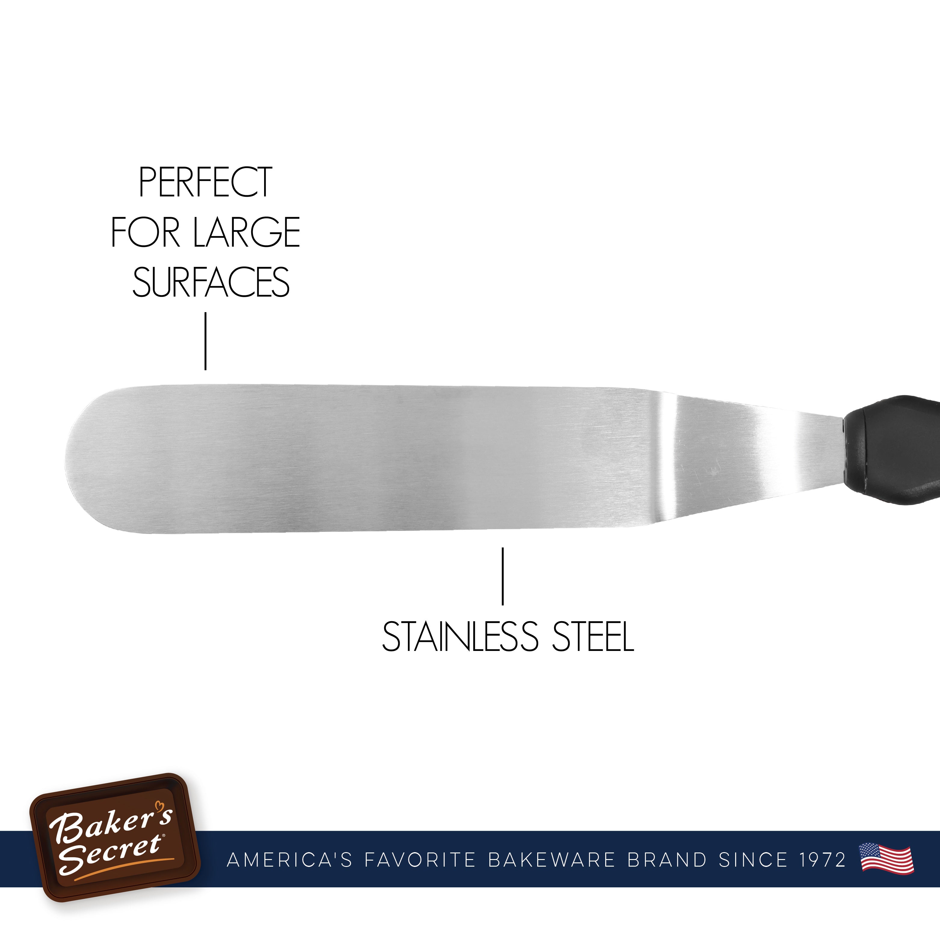 baker-s-secret-10-icing-spatula-stainless-steel-cake-frosting-spatula-with-comfo image 4