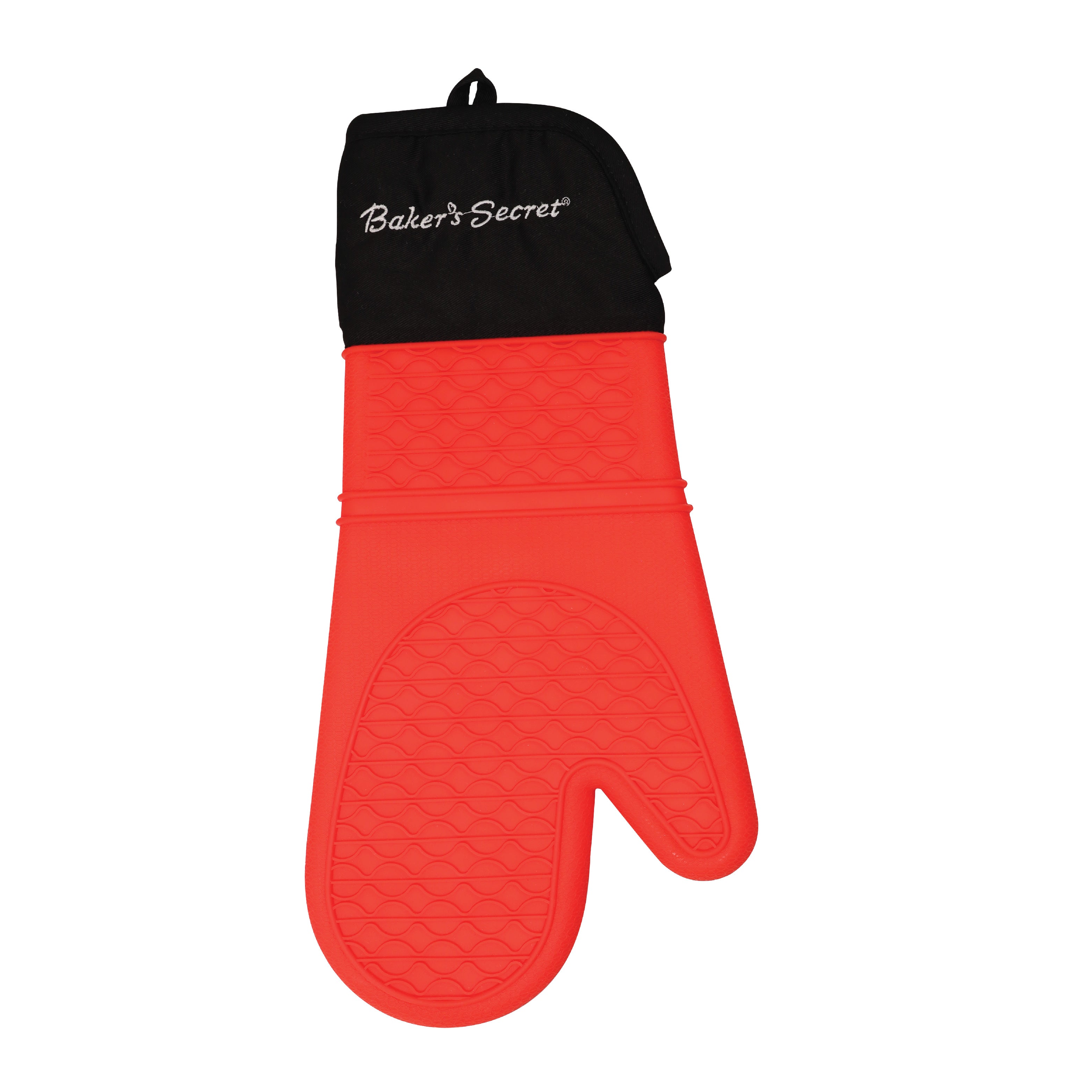 baker-s-secret-oven-mitt-thick-silicone-heat-resistant-glove-with-cotton-lining image 2