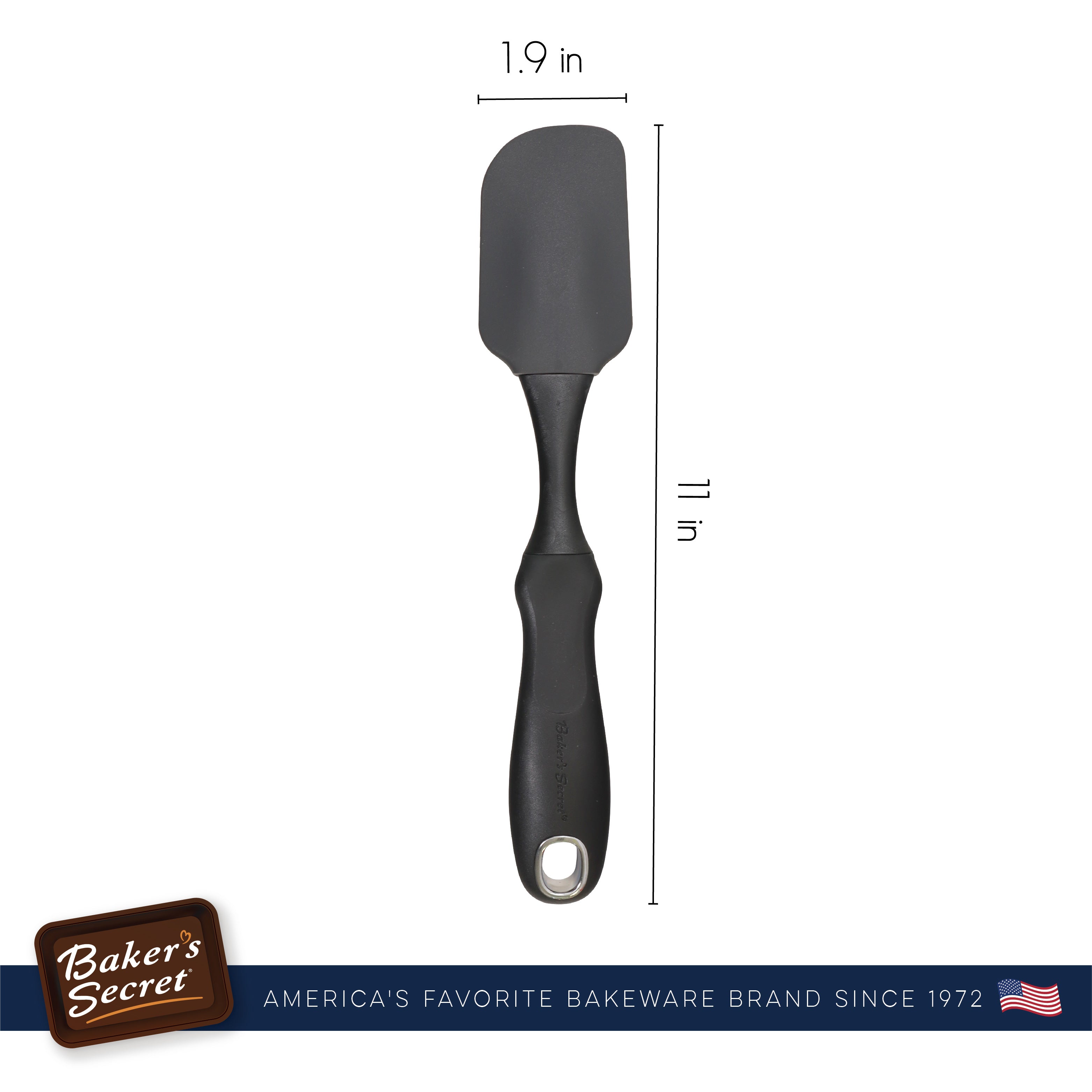 baker-s-secret-2-in-1-scraper-spatula-10-inch-heat-resistant-to-400-f-bpa-free-f image 2