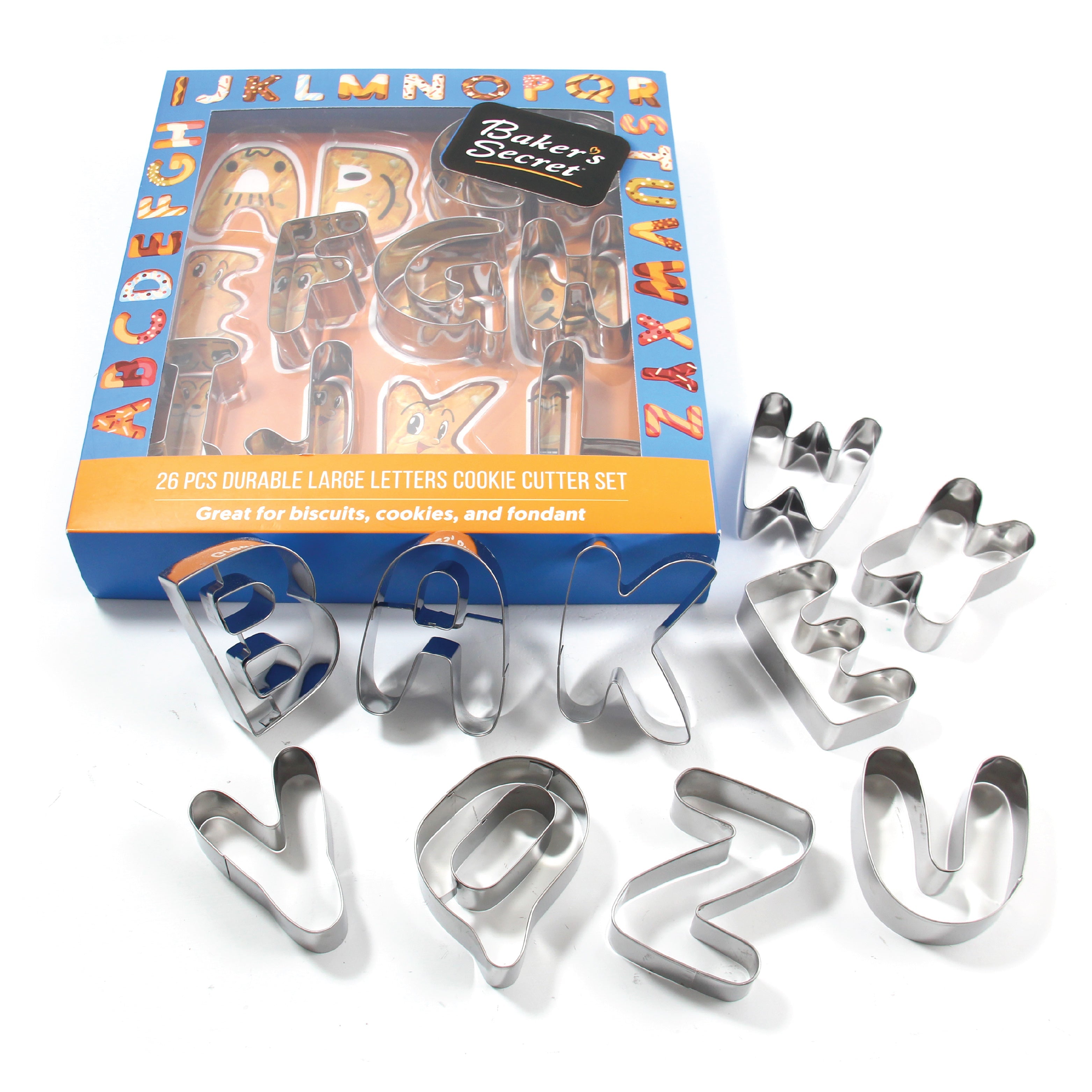 baker-s-secret-26-letter-alphabet-cookie-cutter-set-stainless-steel-a-z-letter-m image 7