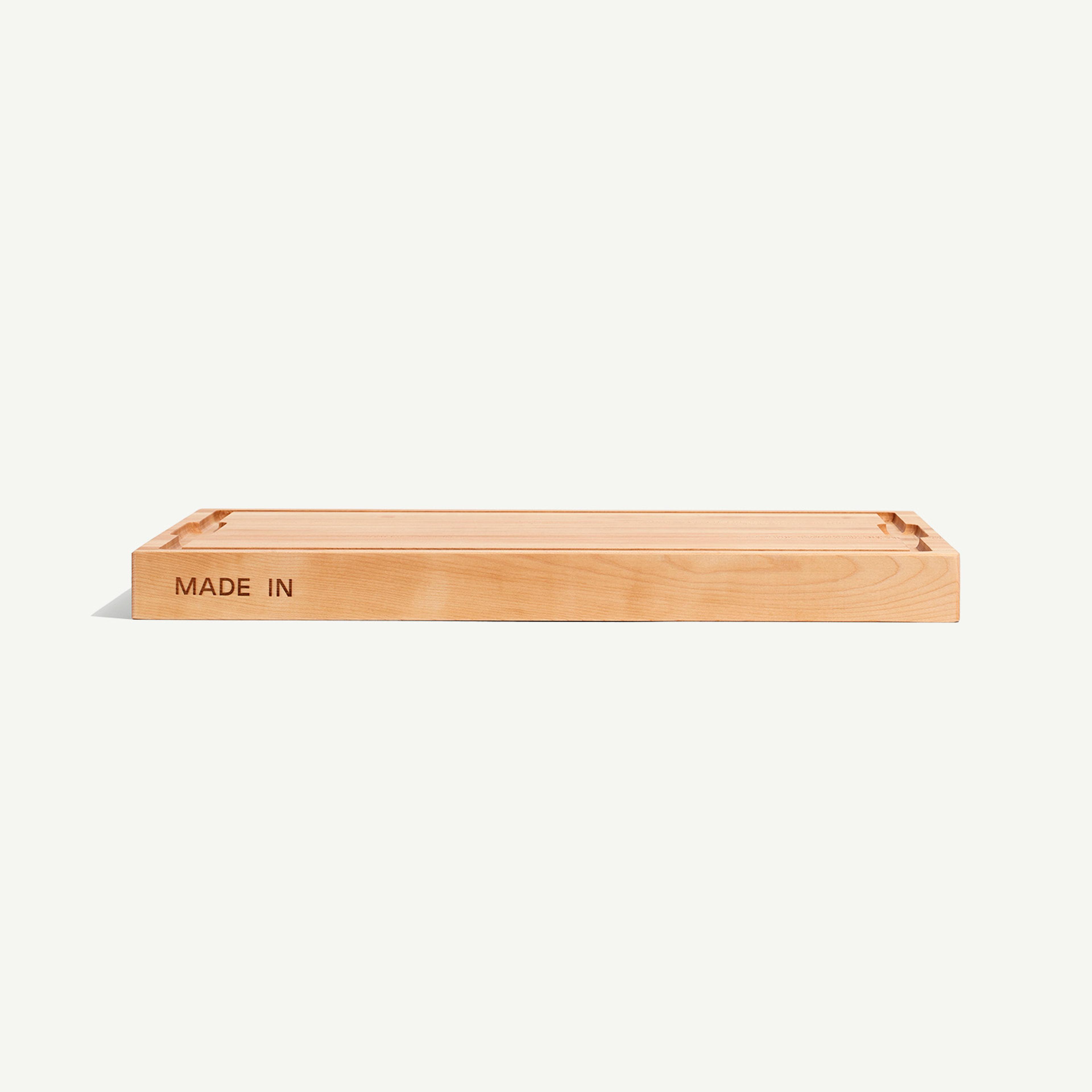 made-in-university-of-florida-maple-wood-butcher-block-laser-engraved-gators-log image 3
