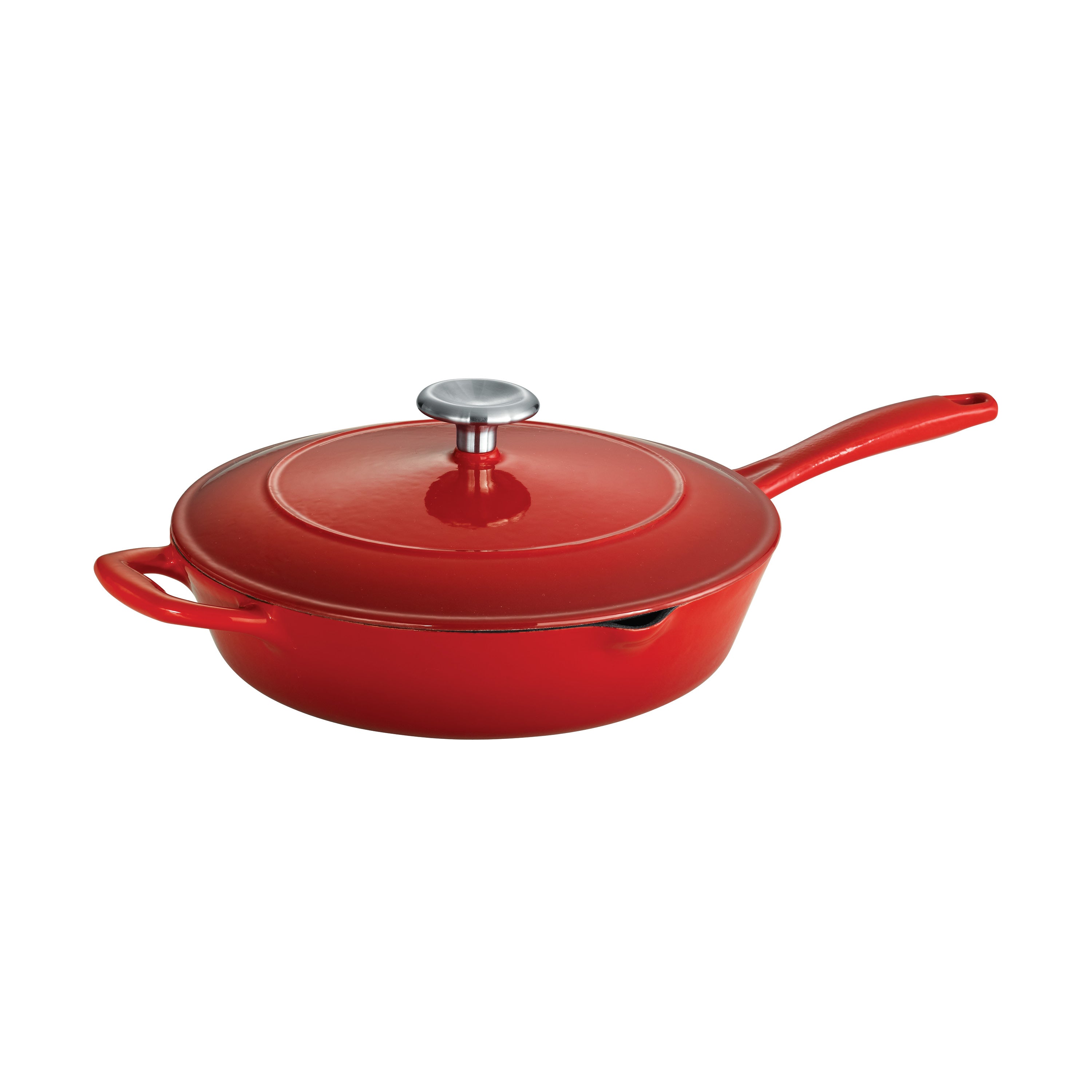 tramontina-bestow-10-inch-enameled-cast-iron-covered-skillet-gradated-red image 6