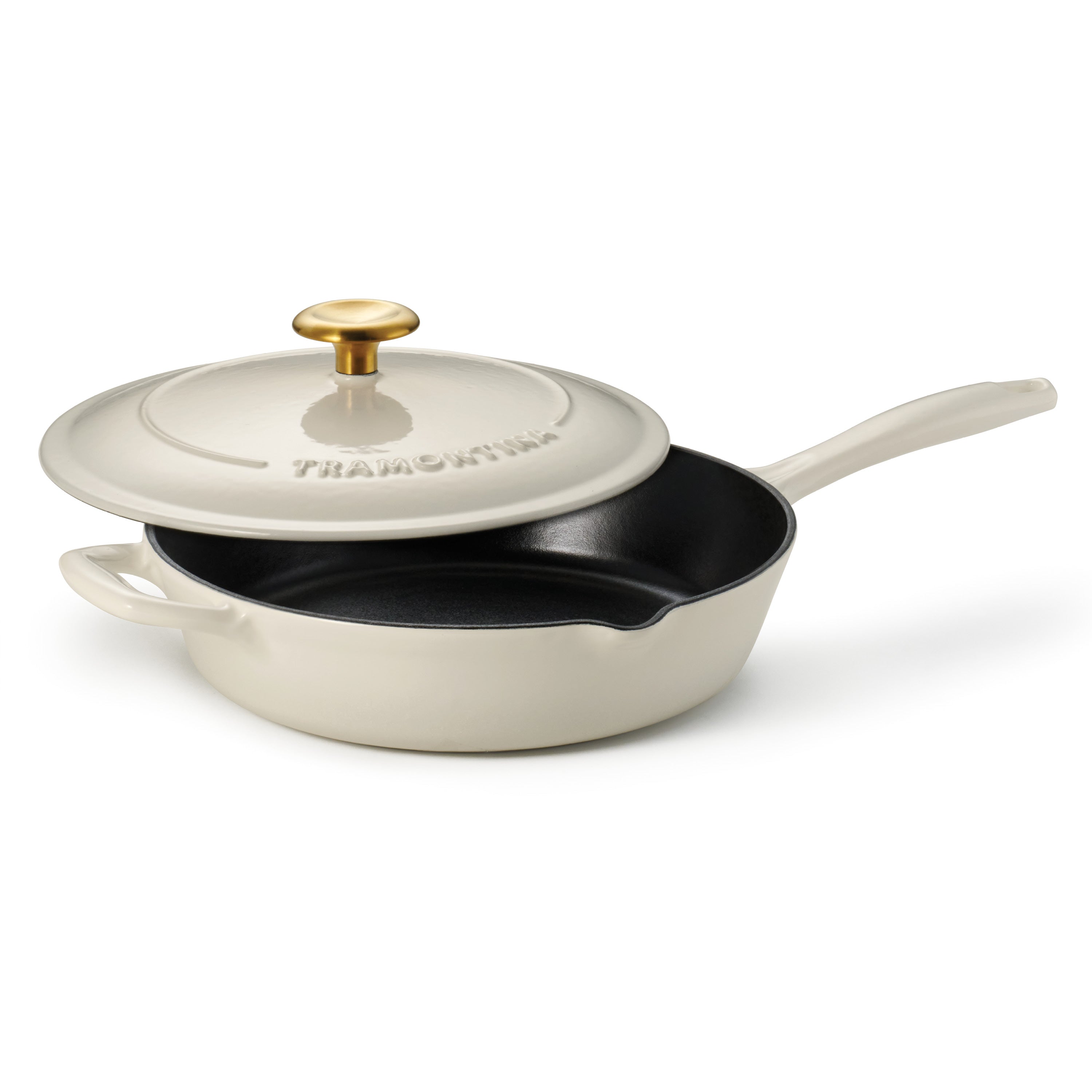 tramontina-bestow-10-inch-enameled-cast-iron-covered-skillet image 1