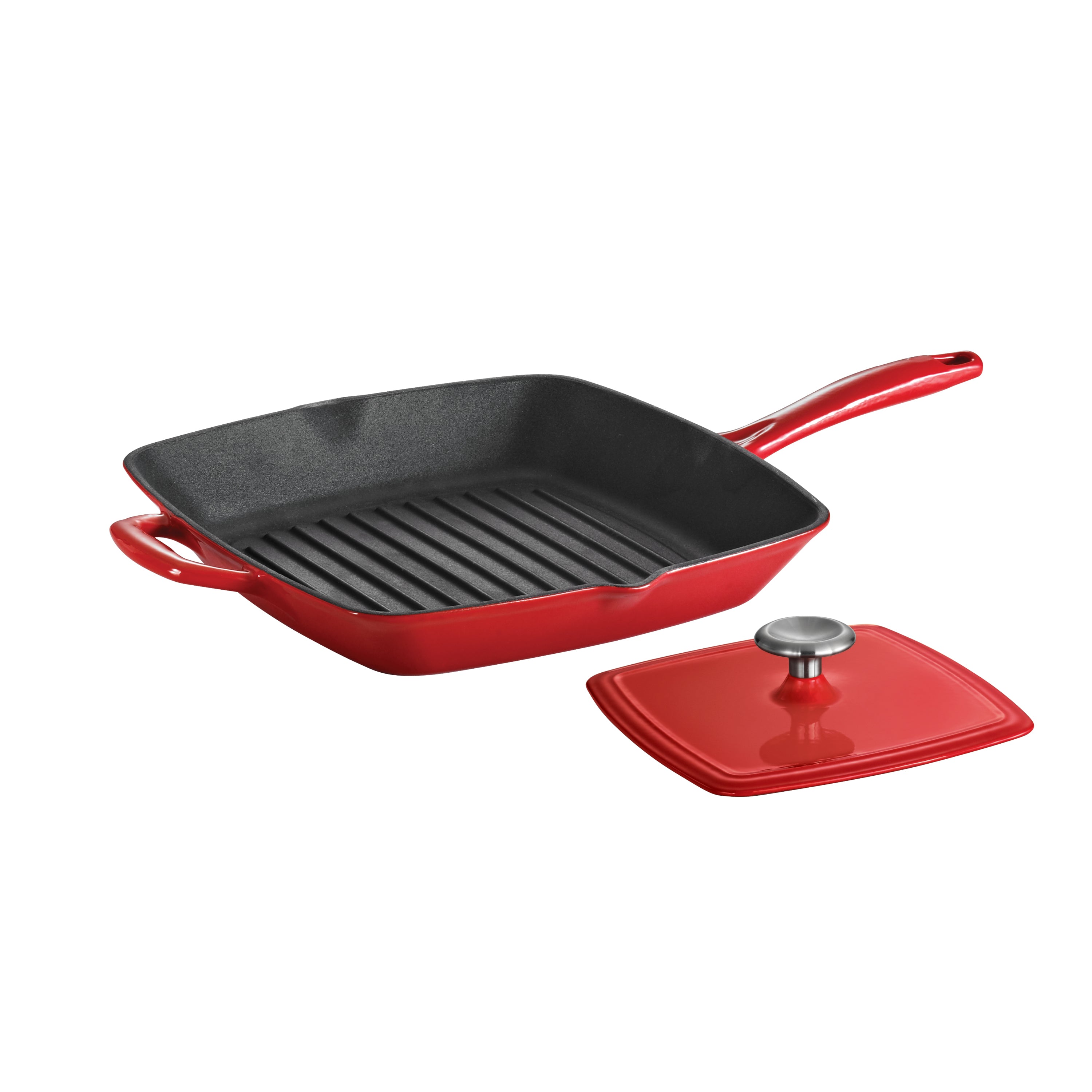 tramontina-bestow-11-in-enameled-cast-iron-grill-pan-with-press-gradated-red-no- image 1