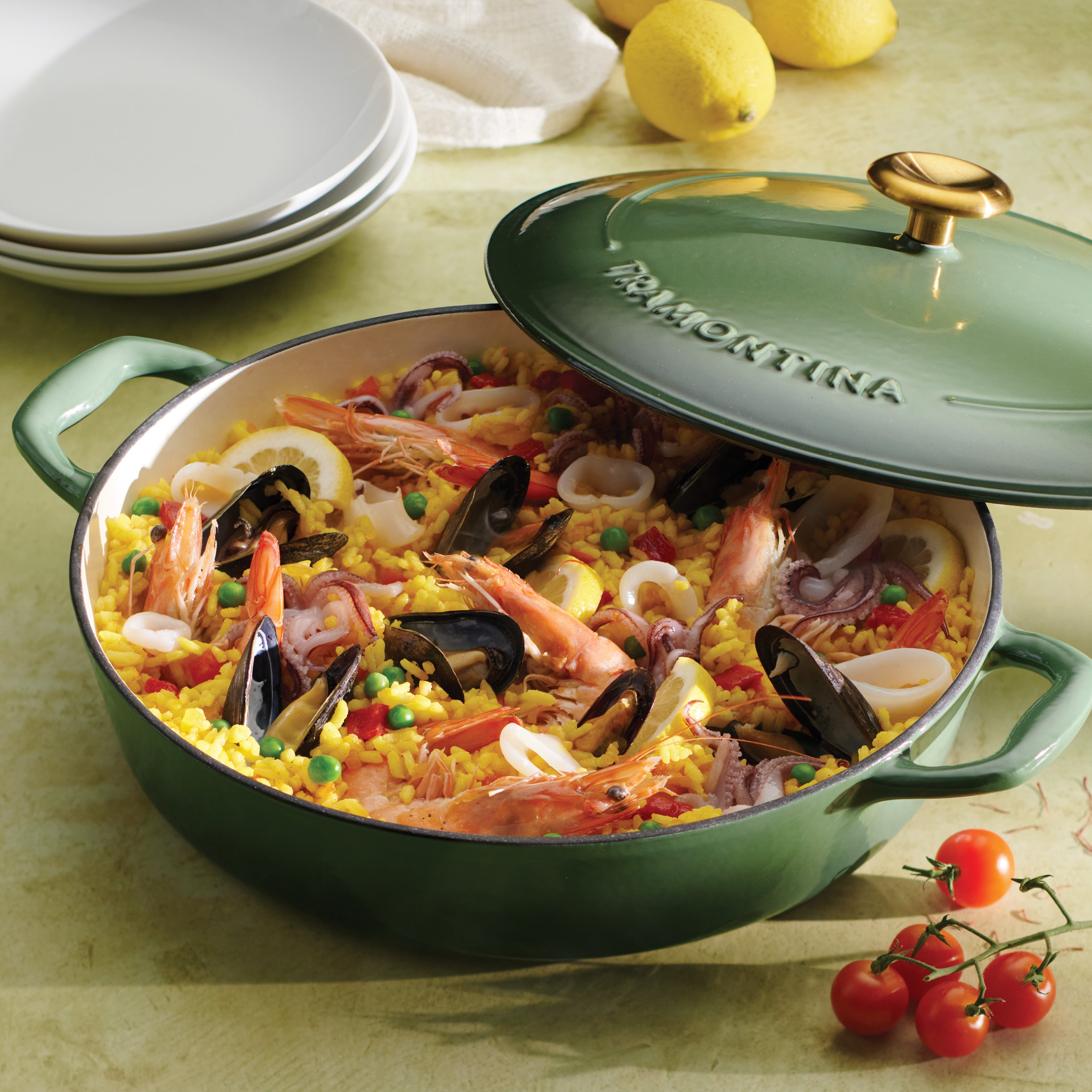 tramontina-bestow-4-quart-enameled-cast-iron-covered-braiser-self-basting-lid-wi image 7