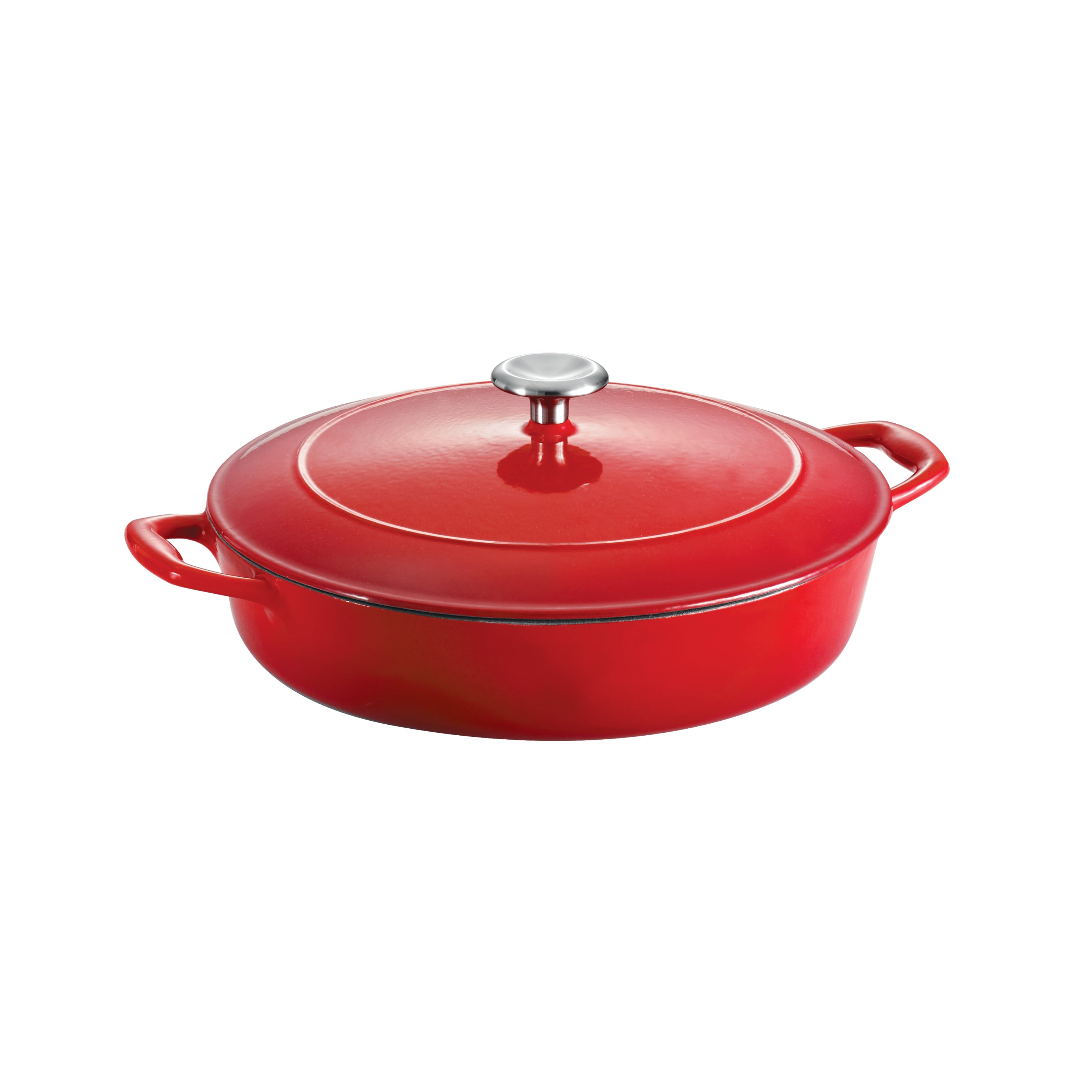 tramontina-bestow-4-quart-enameled-cast-iron-covered-braiser-self-basting-lid-wi image 4