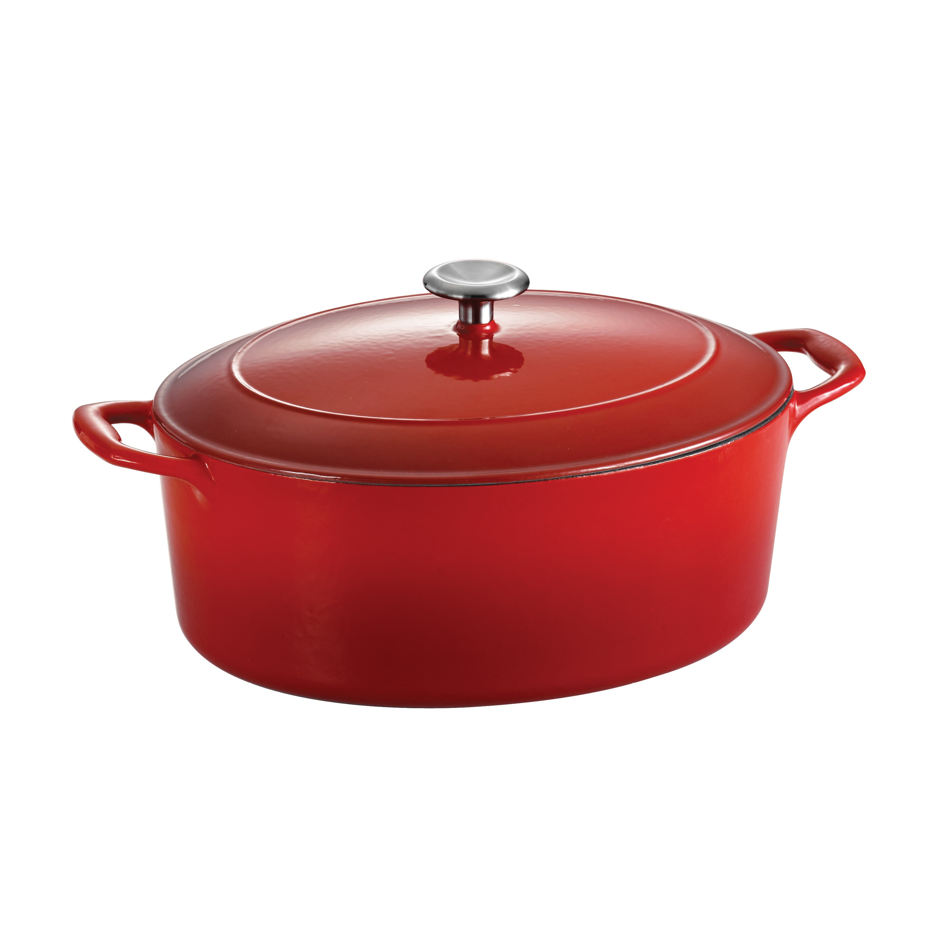 tramontina-bestow-7-qt-enameled-cast-iron-covered-oval-dutch-oven-gradated-red image 2