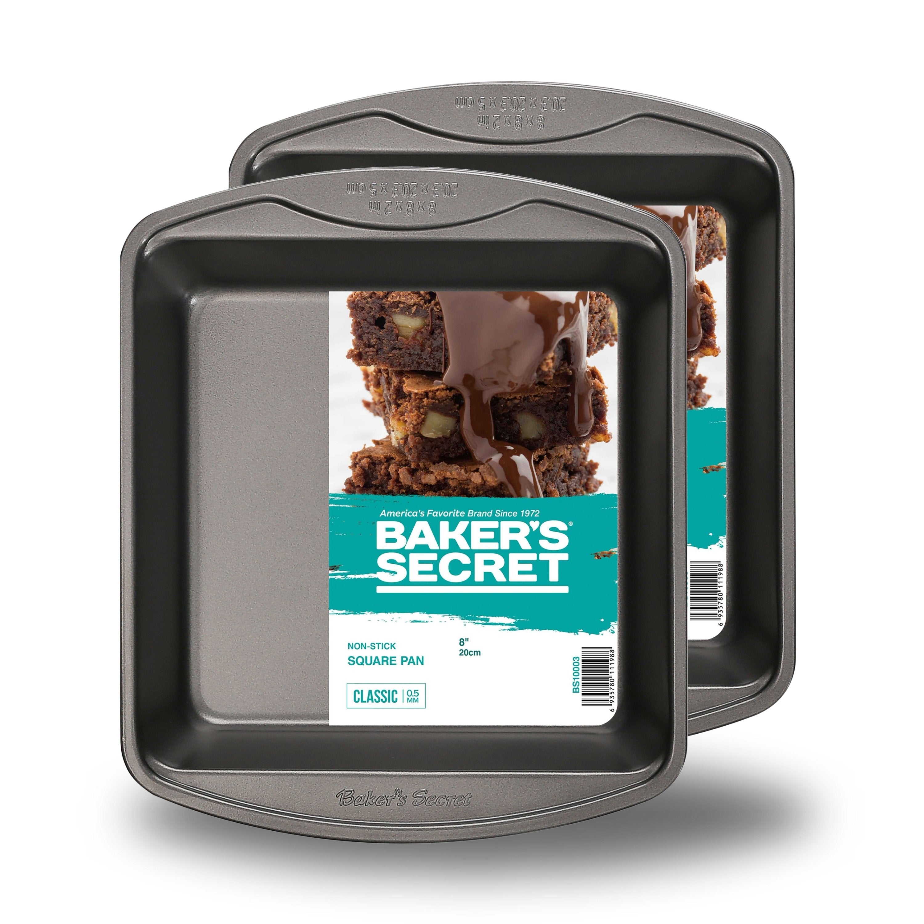 baker-s-secret-non-stick-square-brownie-pan-8-0-5mm-carbon-steel-oven-safe-to-45 image 8