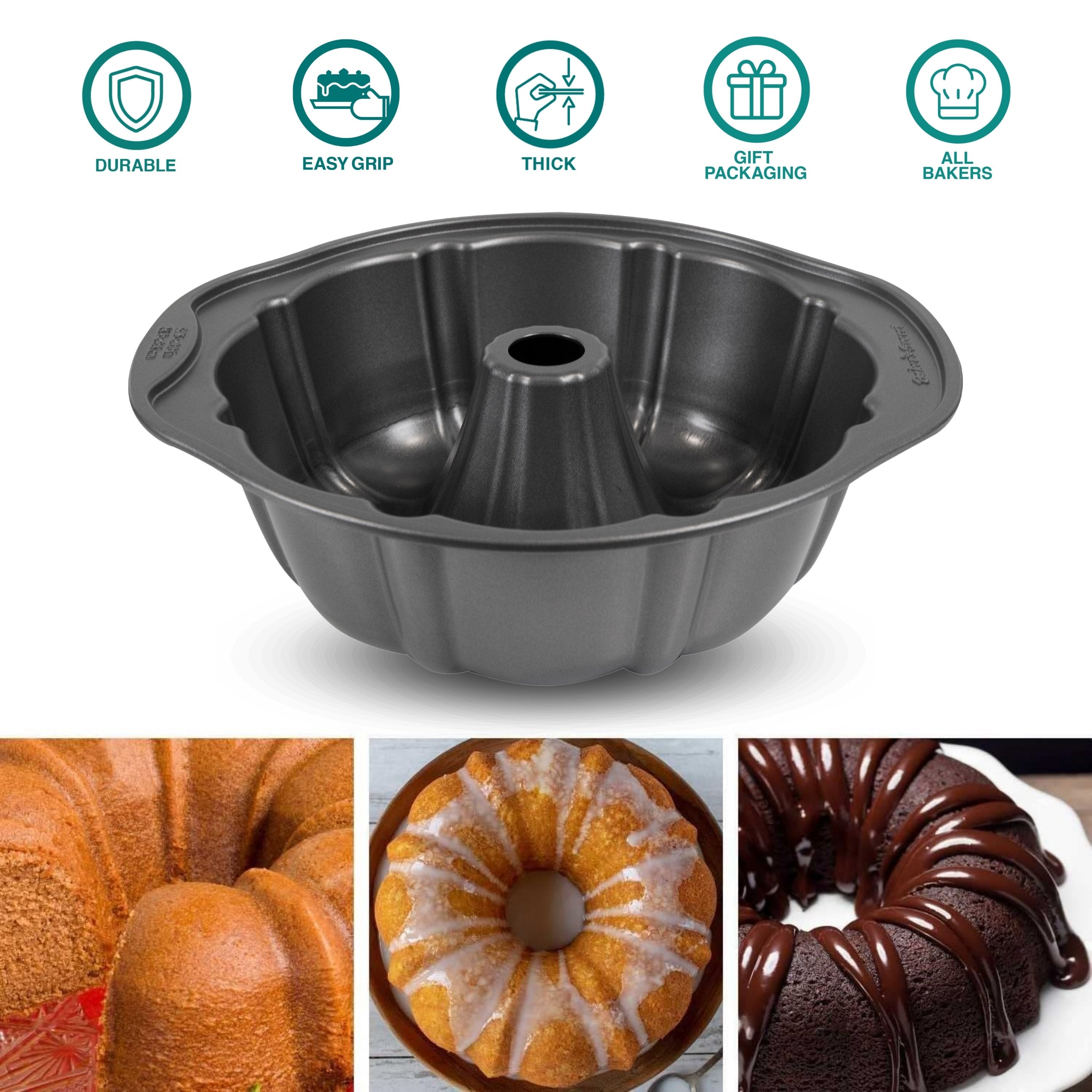 baker-s-secret-fluted-cake-pan-9-75-non-stick-carbon-steel-oven-safe-to-450-f image 3