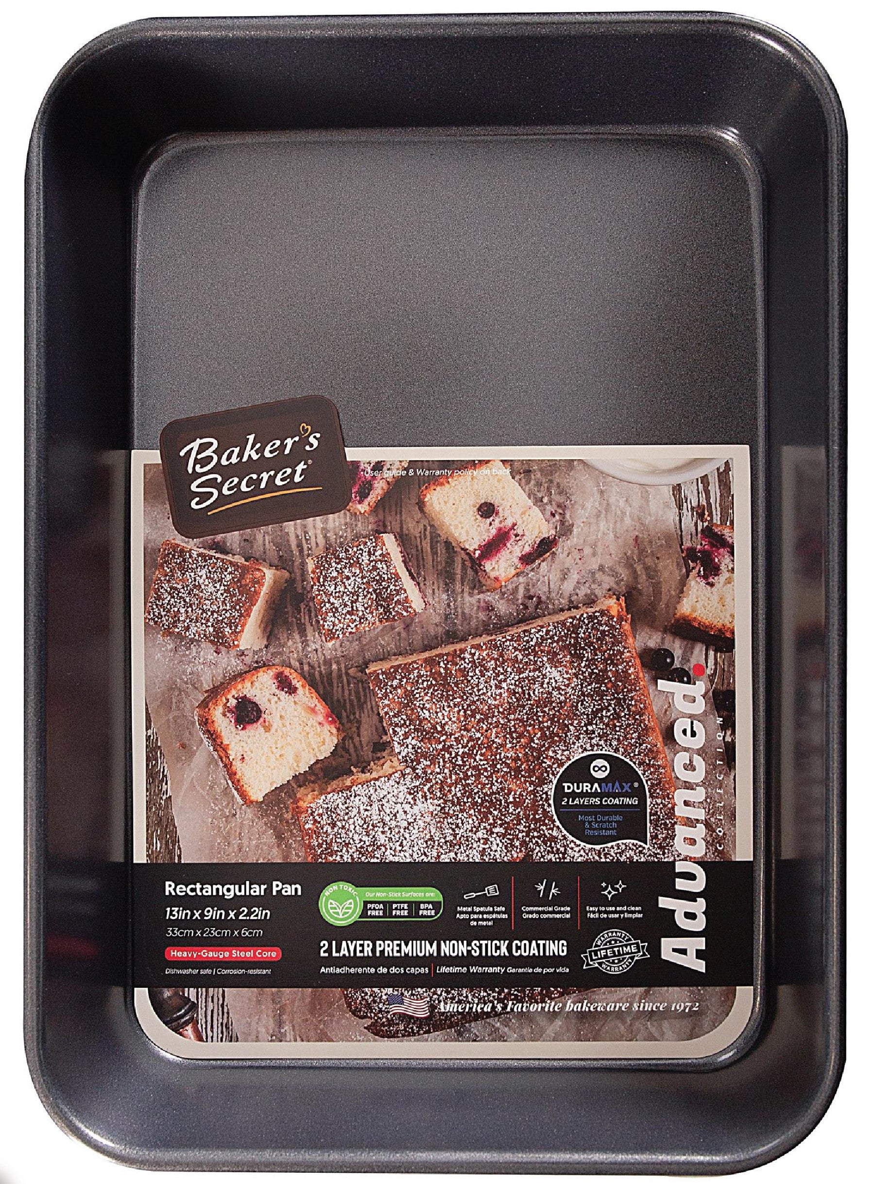 baker-s-secret-advanced-13-x-9-non-stick-carbon-steel-roaster-pan image 1