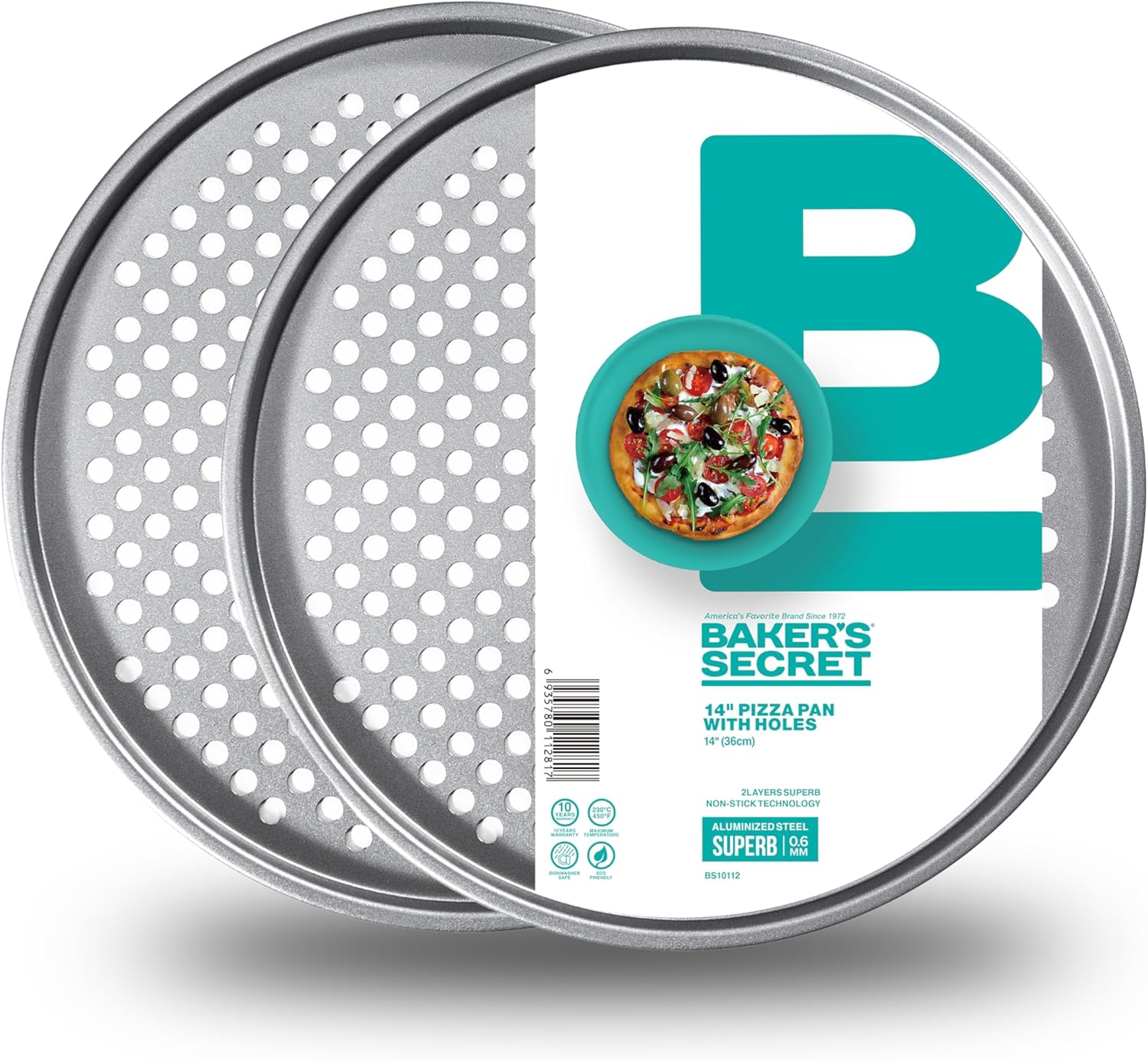 baker-s-secret-aluminized-steel-pizza-crisper-14-inch-perforated-nonstick-pizza- image 6